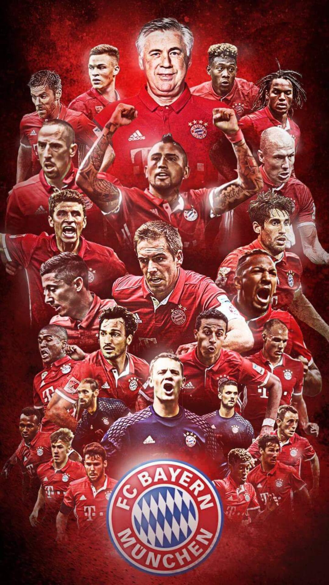 Germany Soccer Team, FC Bayern Munich, Wallpapers, Backgrounds, 1080x1920 Full HD Phone