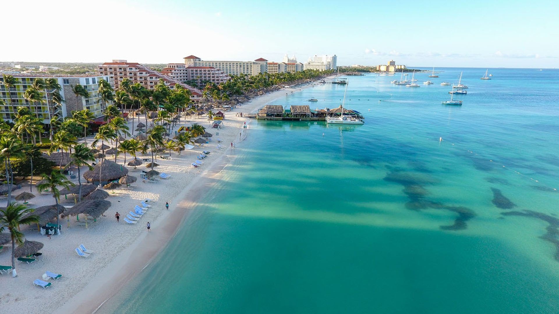 Aruba Island, Coastal scenery, Beachside paradise, Idyllic shores, 1920x1080 Full HD Desktop