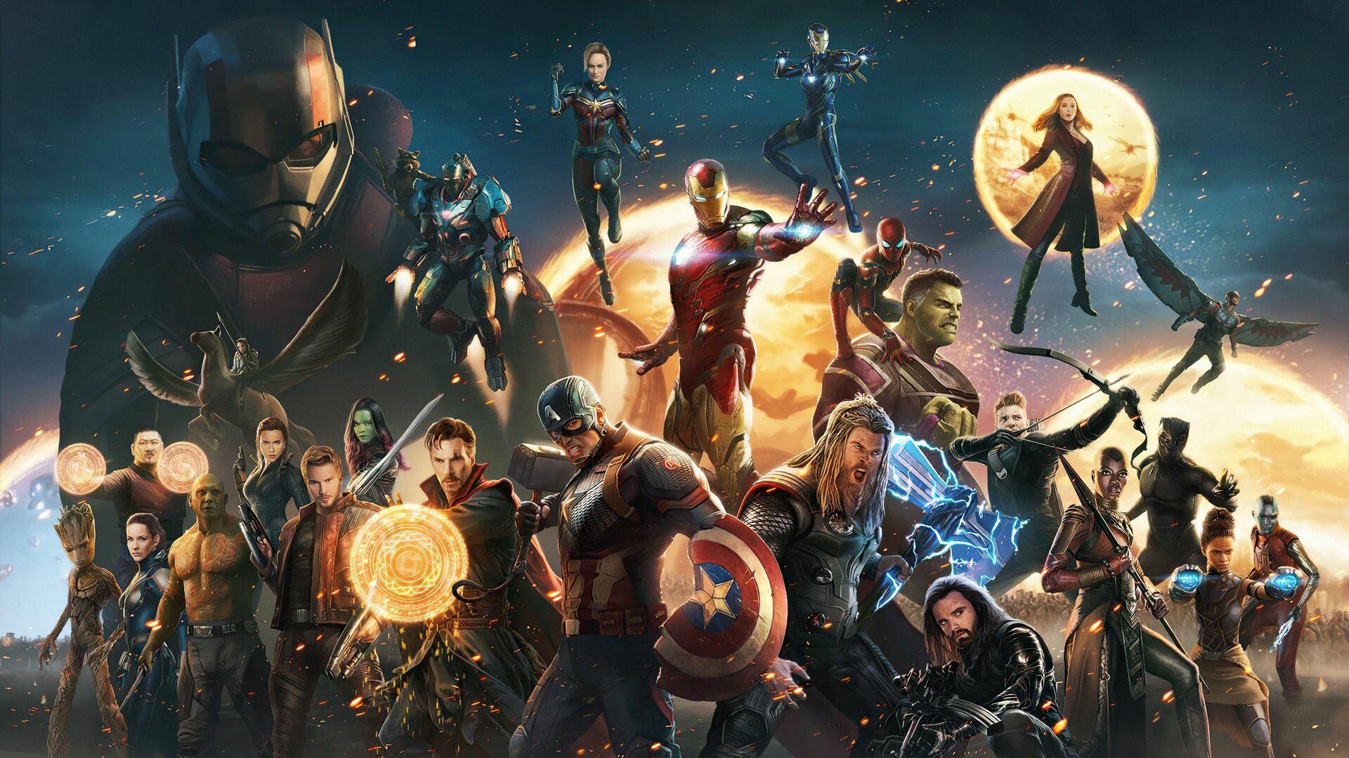Avengers, Endgame, Top quality, Backgrounds, 1920x1080 Full HD Desktop