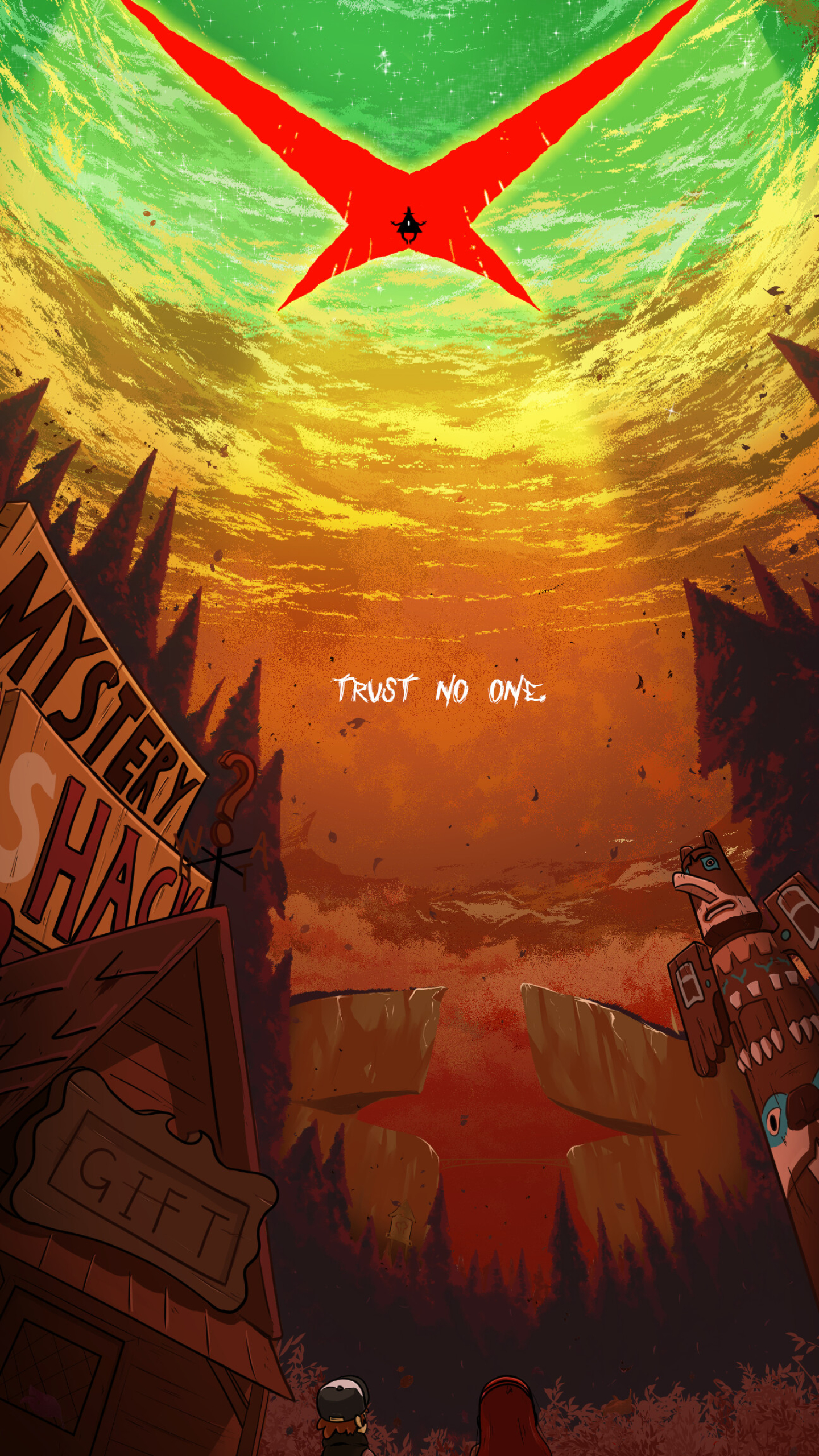 Animated phone wallpapers, Gravity Falls theme, 1440x2560 HD Phone
