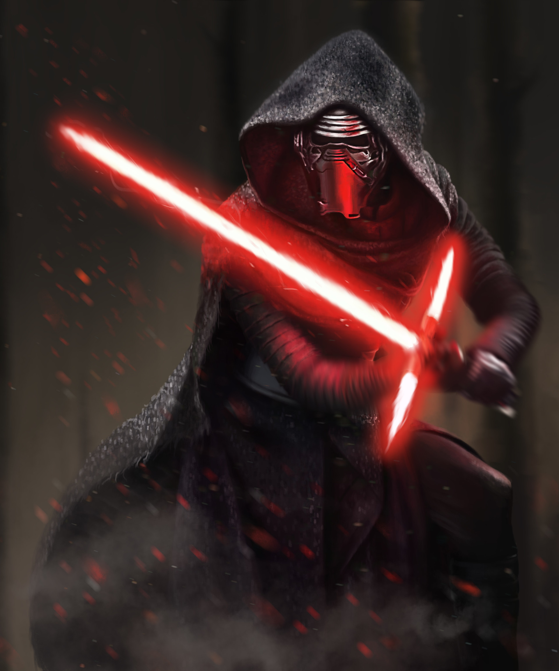 Kylo Ren, Artstation, Star Wars, Fanart, 1920x2310 HD Phone