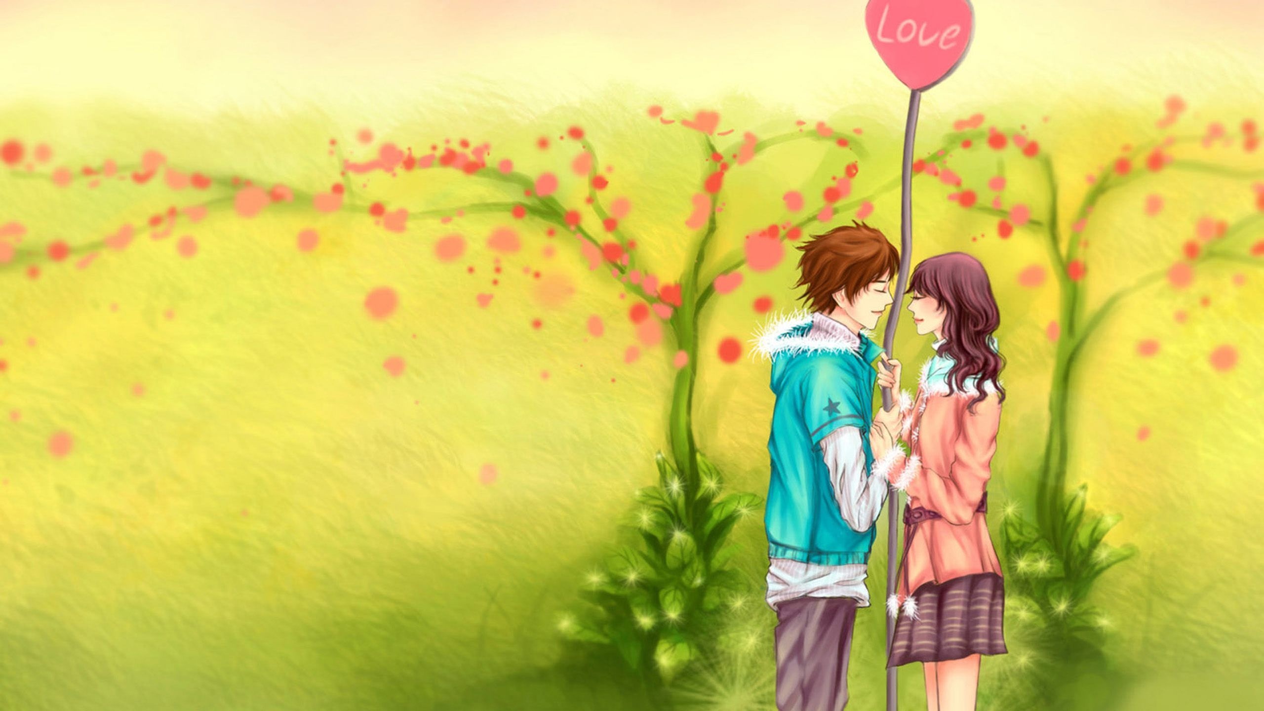 Cute couple, Phone wallpapers, 2560x1440 HD Desktop