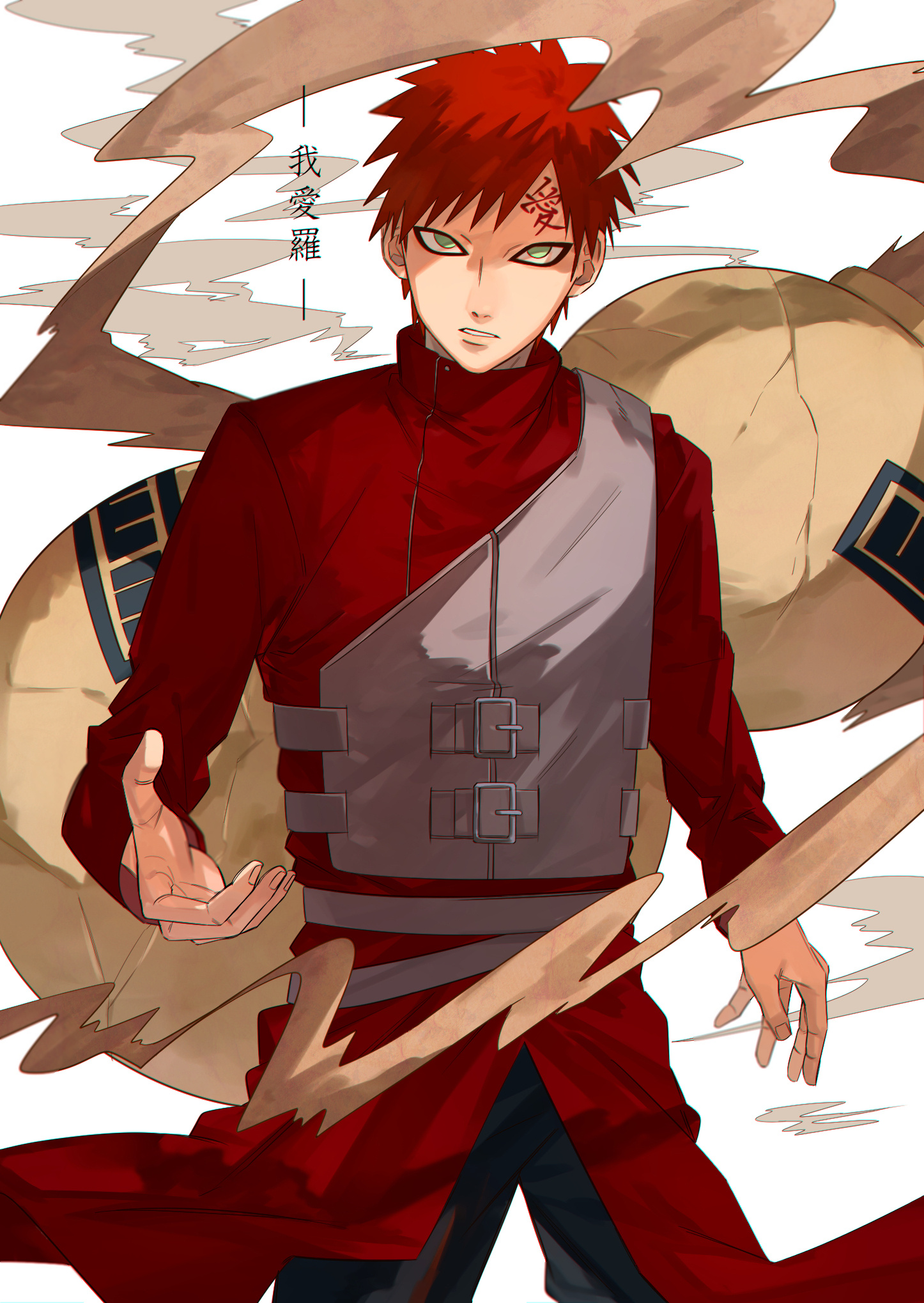 Gaara, Naruto, Image board, 1450x2040 HD Phone