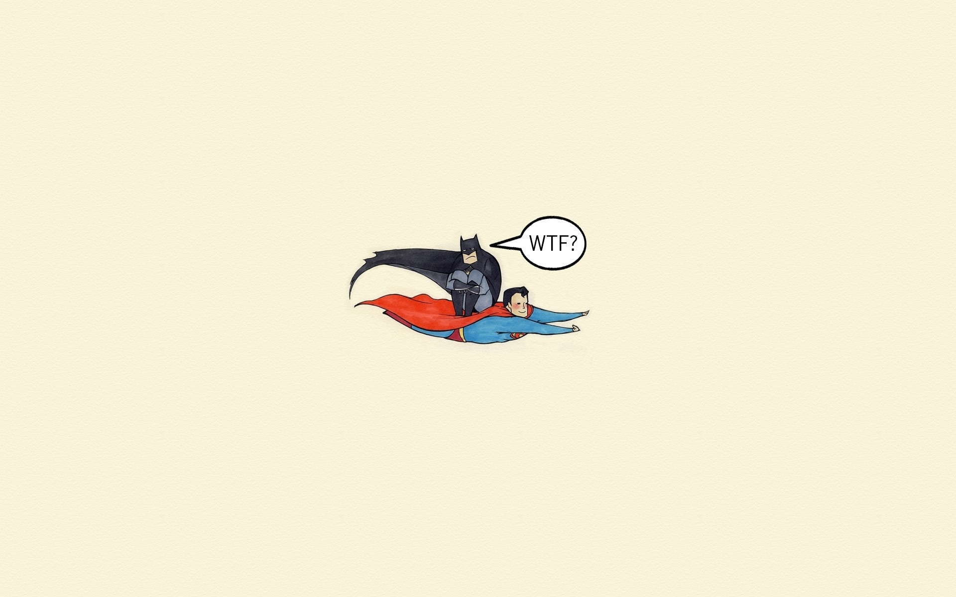 Batman and Superman, Funny Wallpaper, 1920x1200 HD Desktop