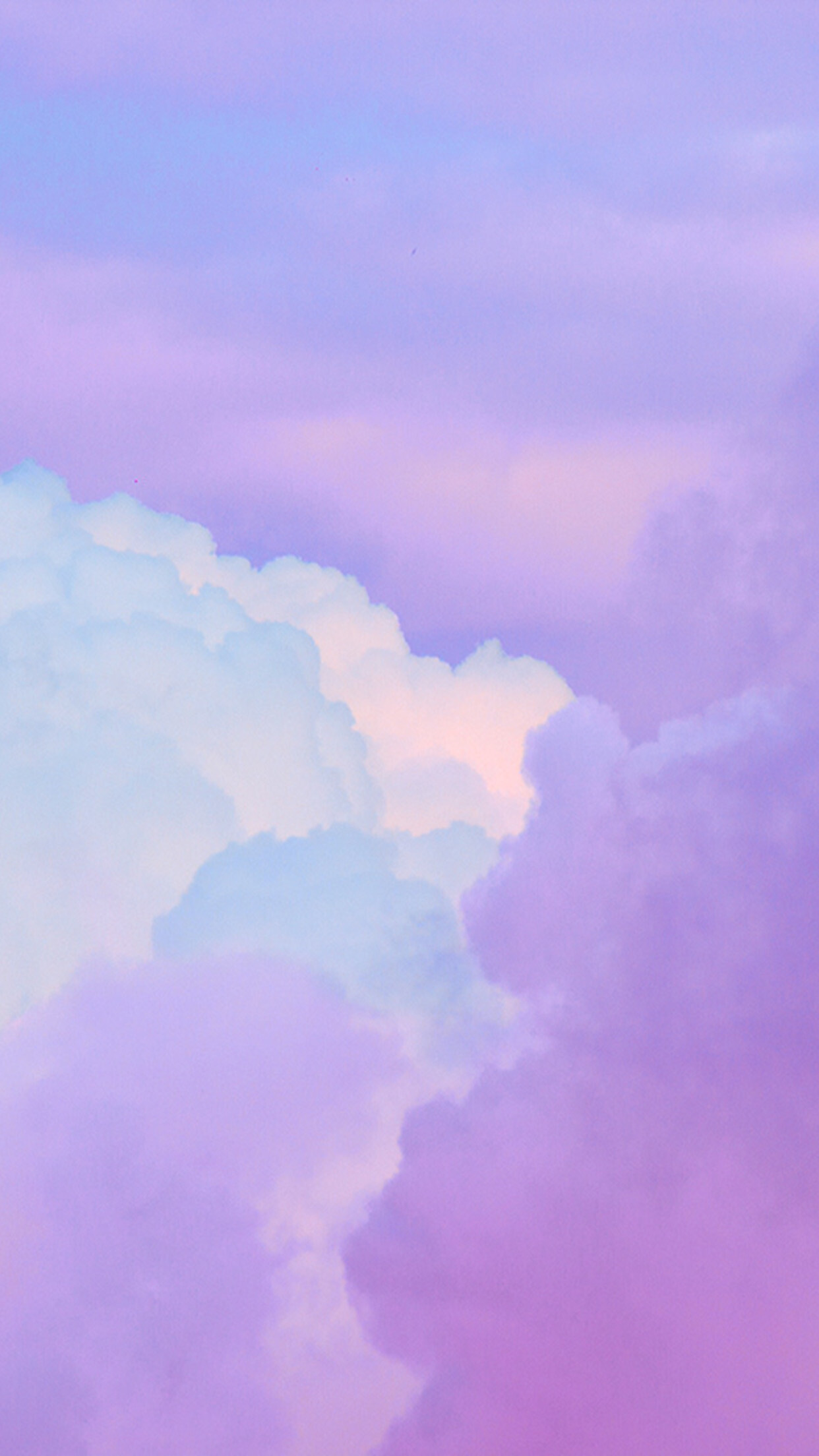 Cloud sky purple art, iPhone wallpaper, Majestic cloud formation, Heavenly hues, 1250x2210 HD Phone