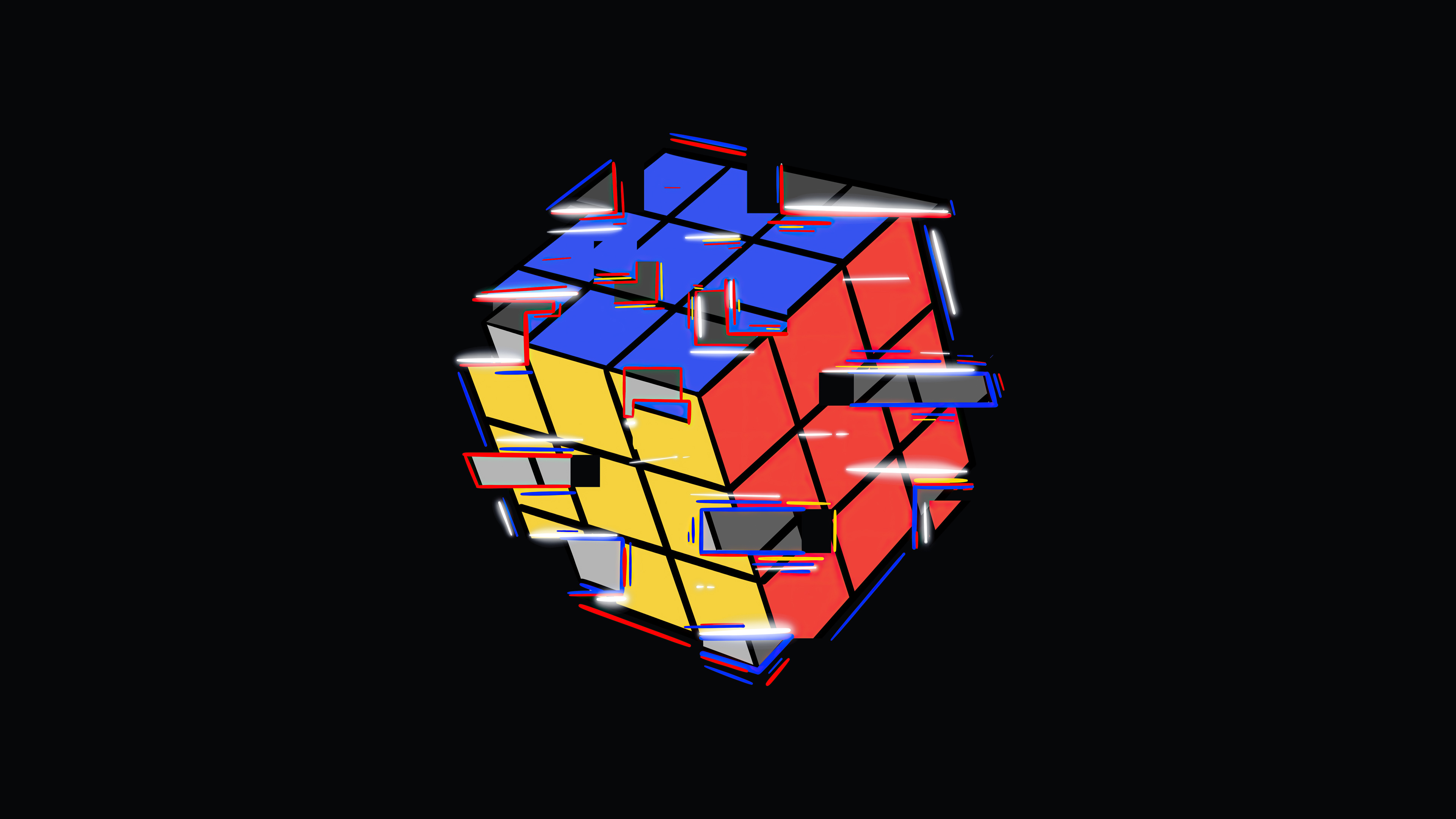 Rubik's cube, Cube Wallpaper, 3840x2160 4K Desktop