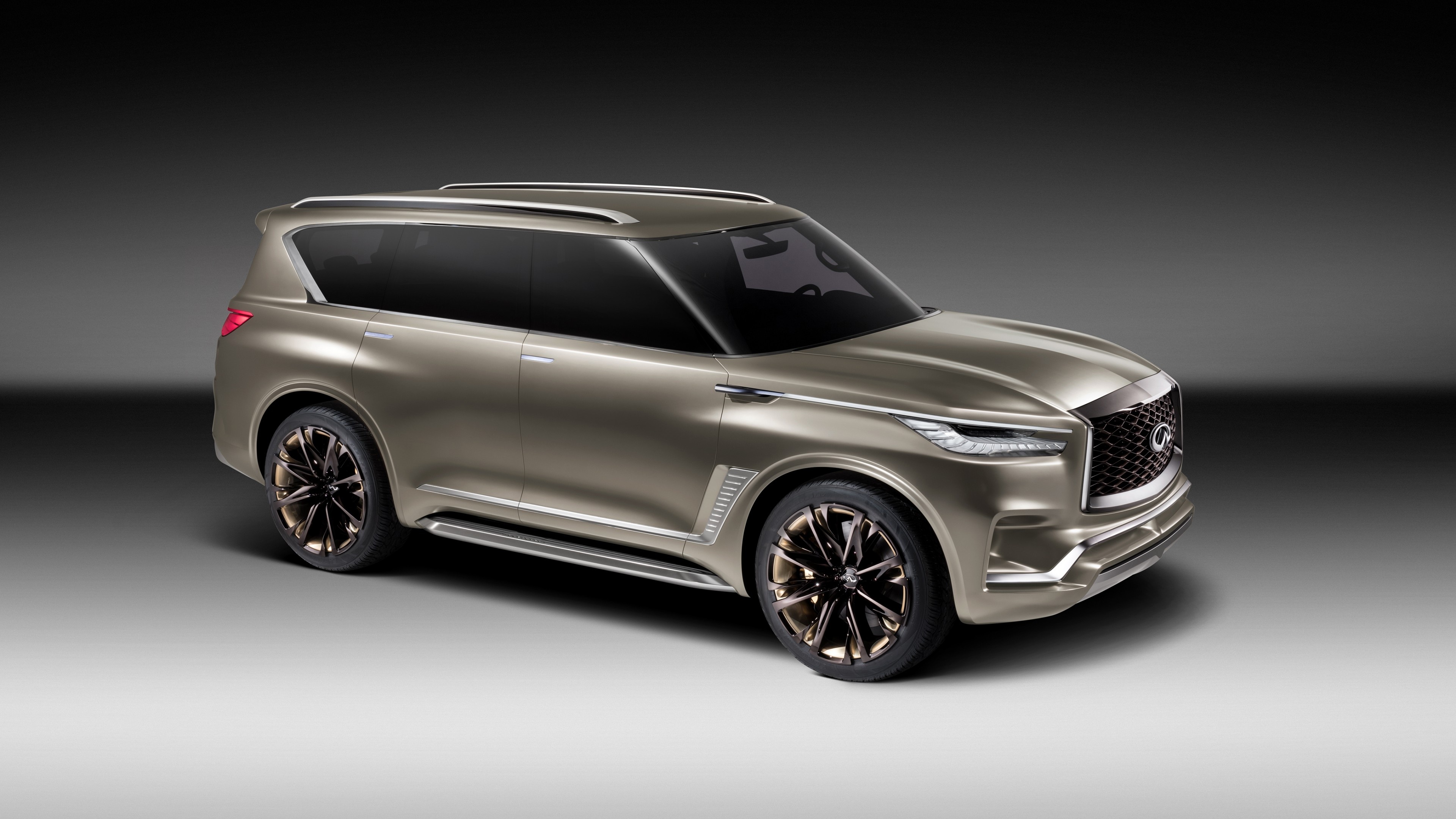 Infiniti QX80, Monograph design, 4k car, Bikes, 3840x2160 4K Desktop