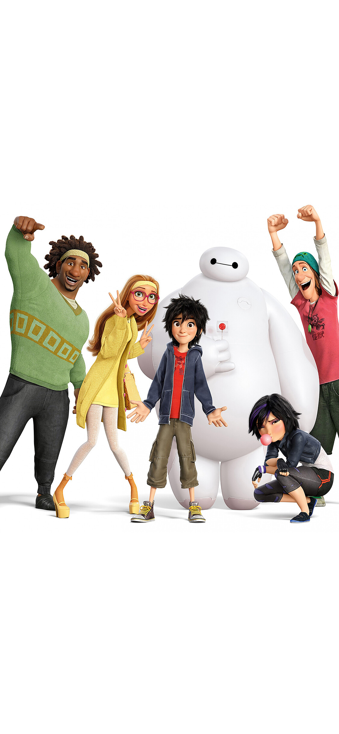 Big Hero 6, Disney characters, Art illustrations, All Disney movies, 1130x2440 HD Phone