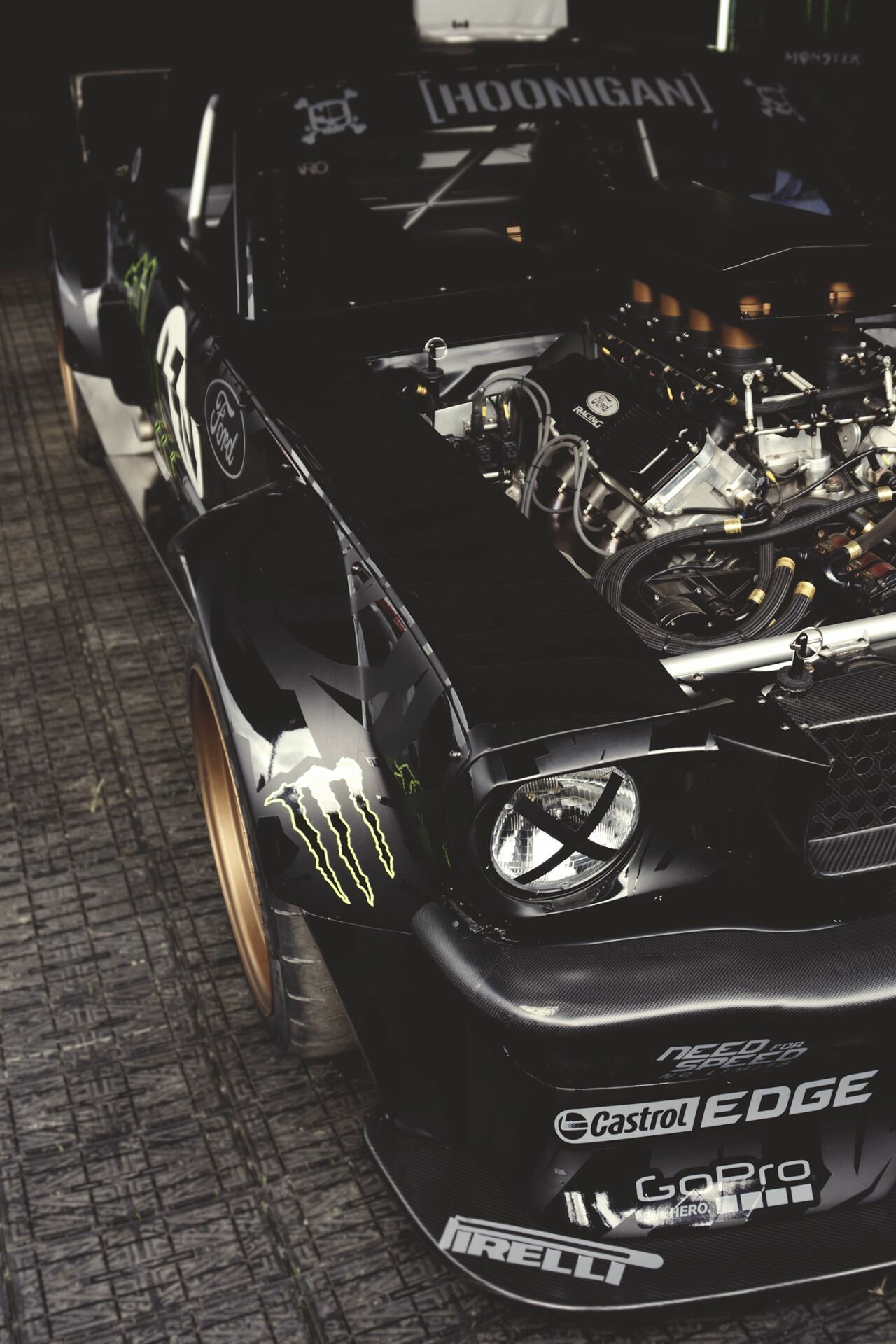 Ken Block's beast, Mustang power, Iconic wallpapers, Thrilling speed, 1280x1920 HD Phone