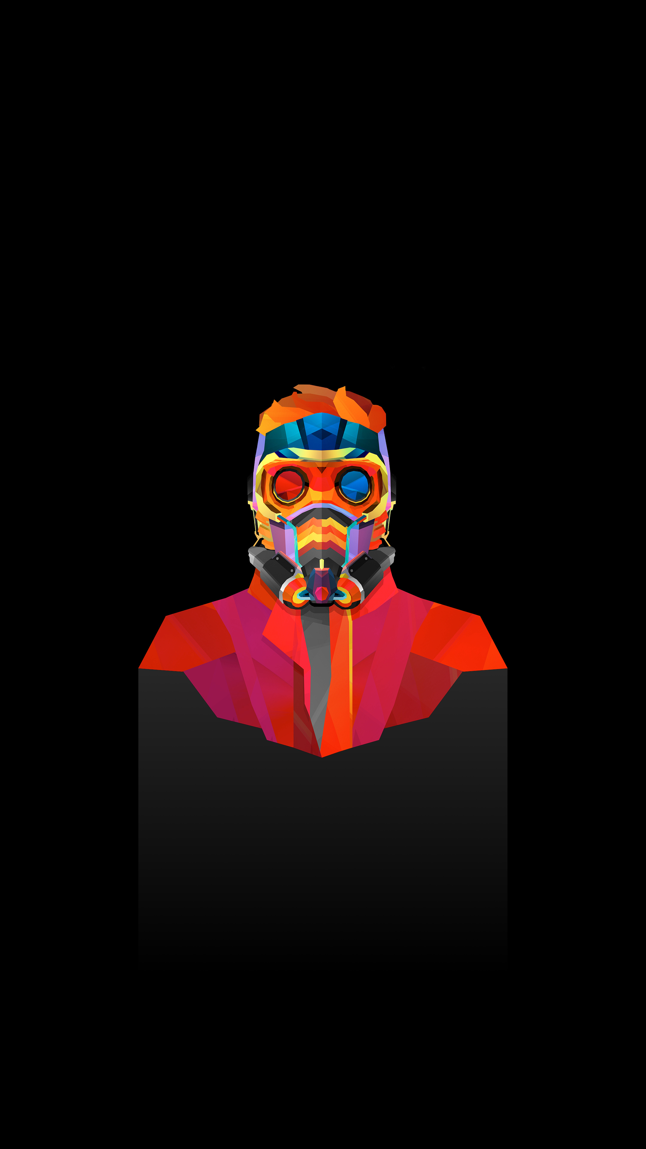 Star-Lord, Facets Wallpaper, 2160x3840 4K Phone