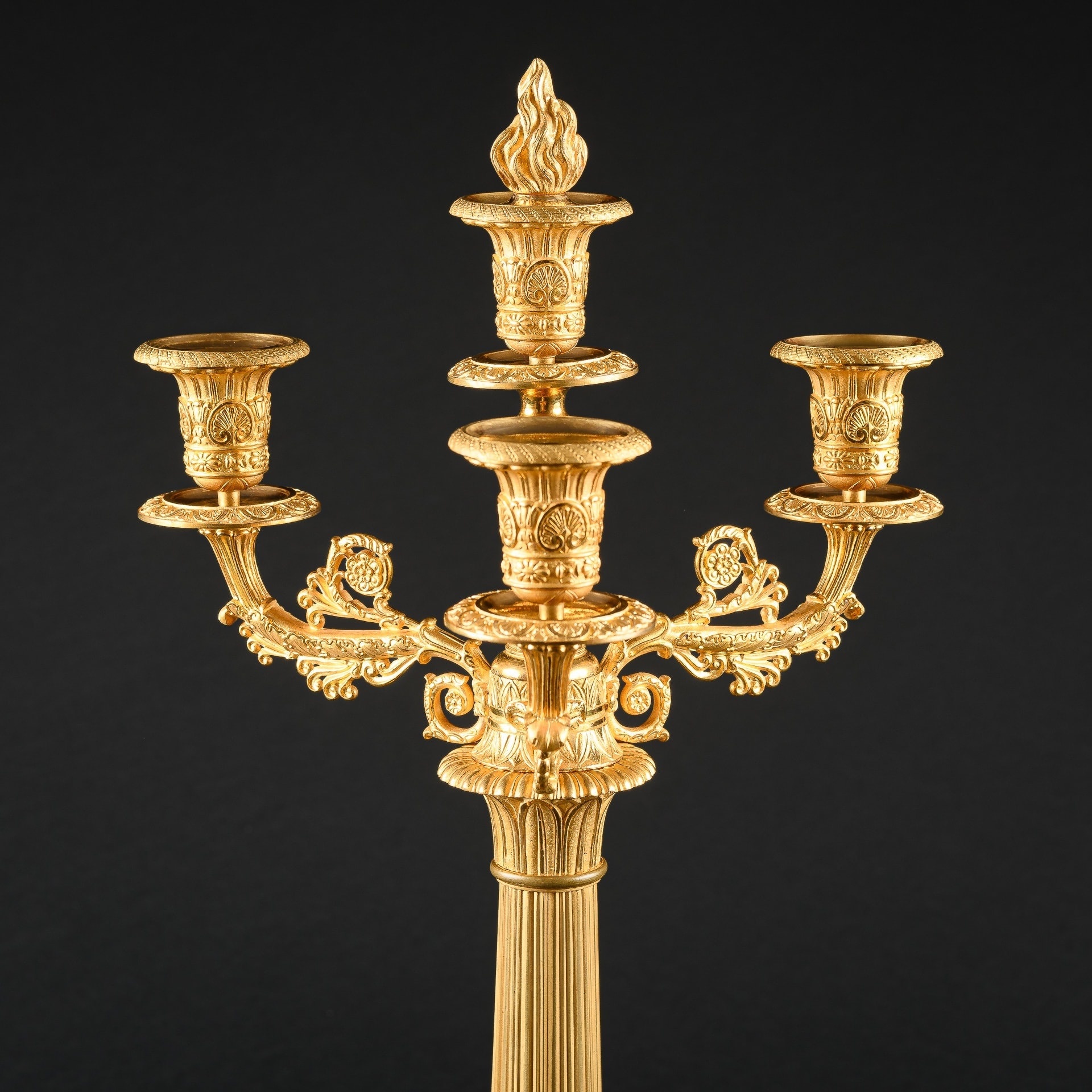 Gilt bronze candelabra, French elegance, Charles X, Ornate beauty, 1920x1920 HD Phone