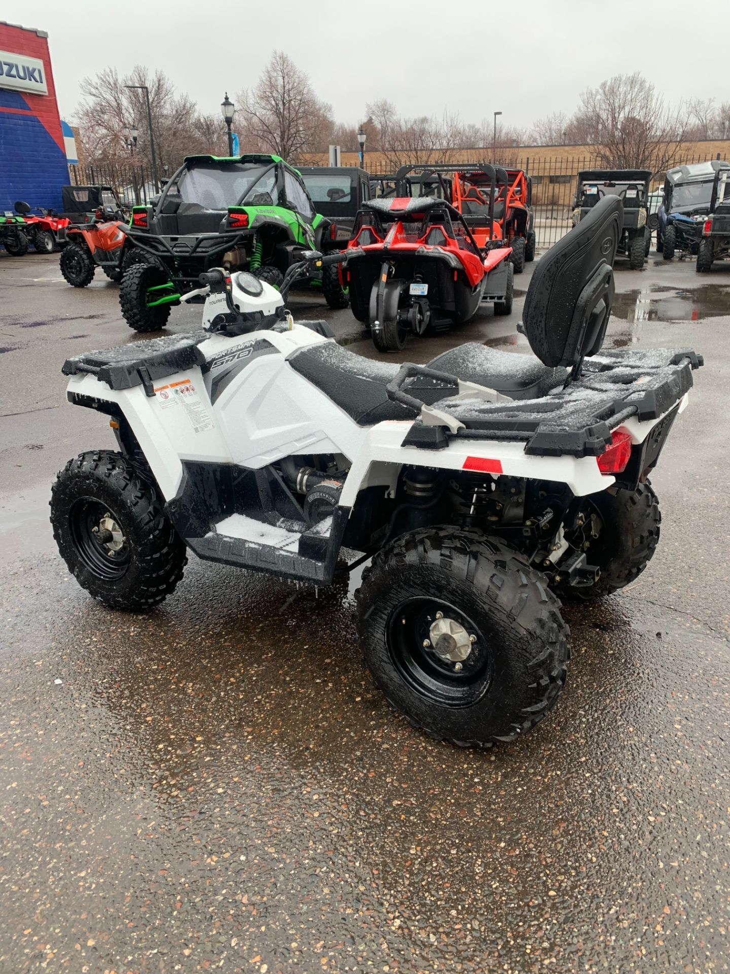 Polaris Sportsman Touring 570, Used ATV sale, White Lightning model, Osseo MN, 1440x1920 HD Phone