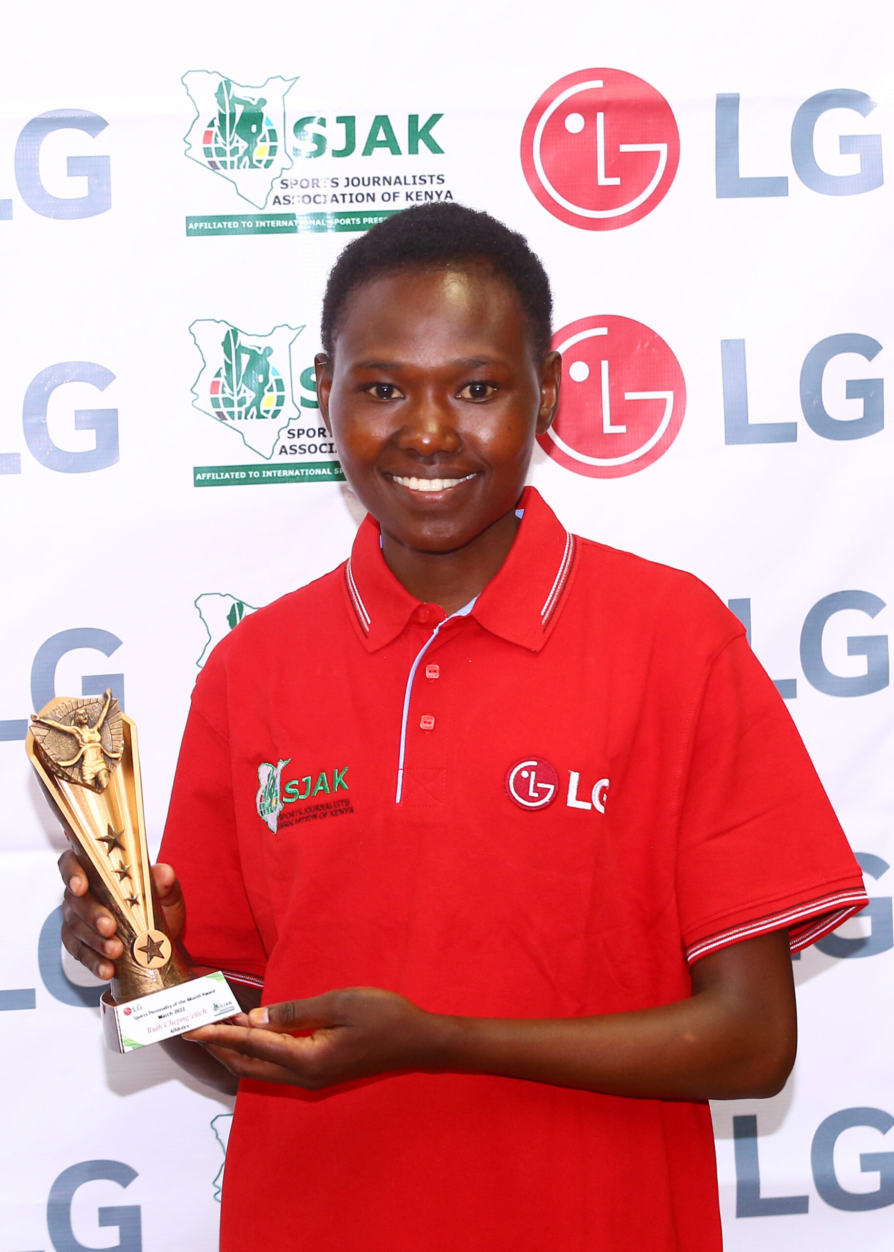 Sports Personality of the Month trophy, Ruth Chepngetich Wallpaper, 1830x2560 HD Phone