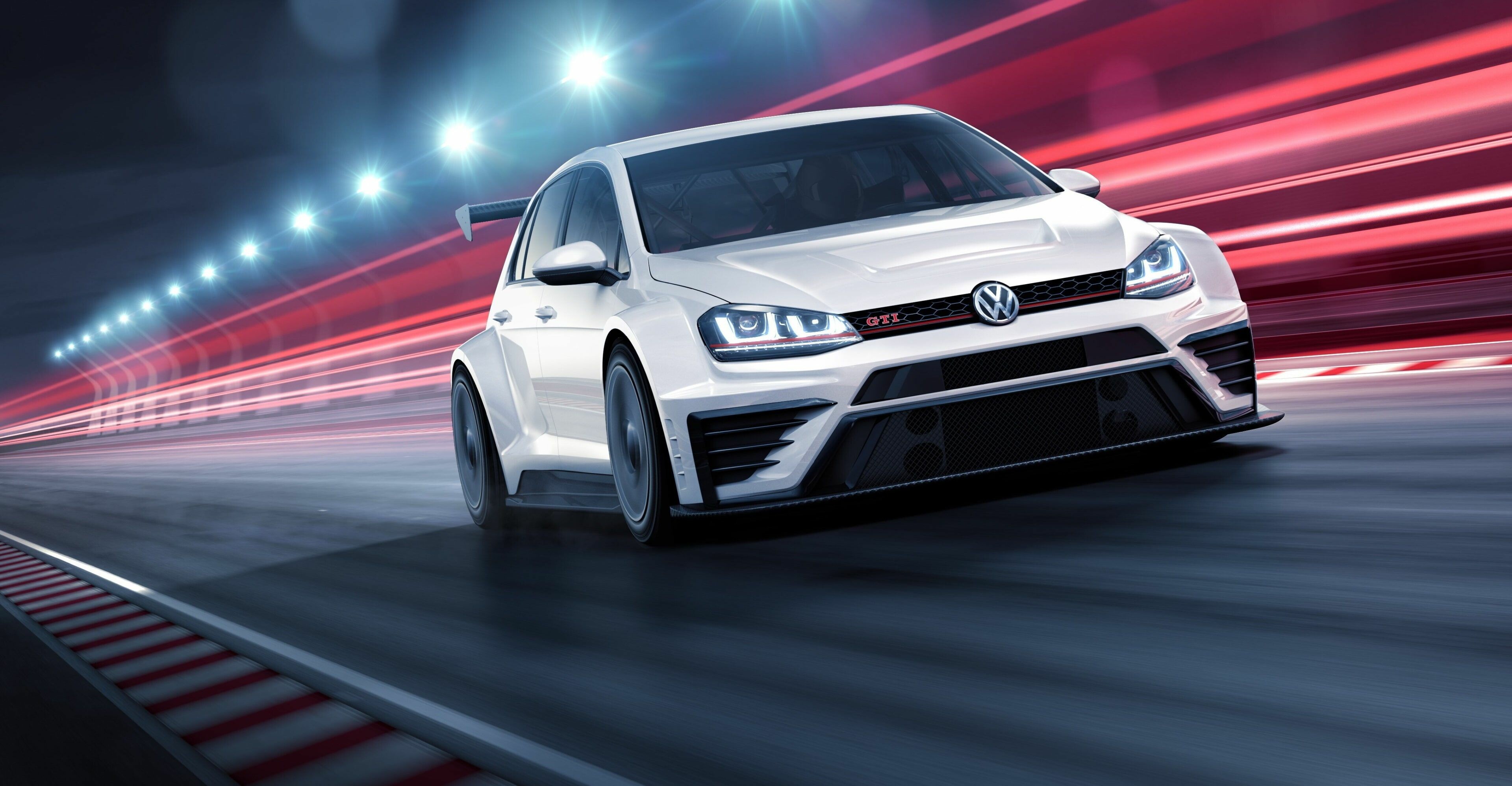 Volkswagen Golf GTI TCR, 4K image, 3840x2000 HD Desktop