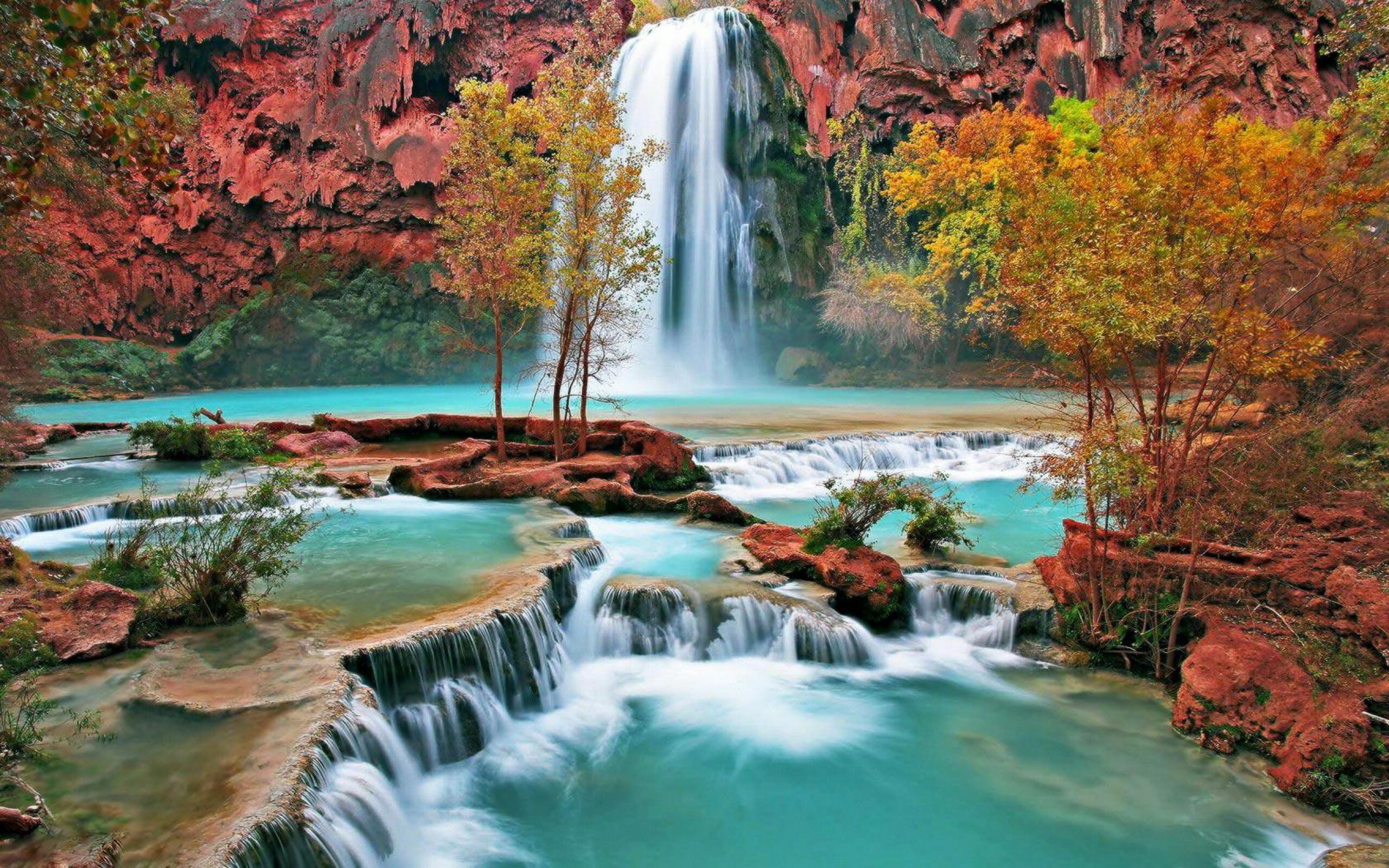 Havasu, Waterfalls Wallpaper, 2560x1600 HD Desktop