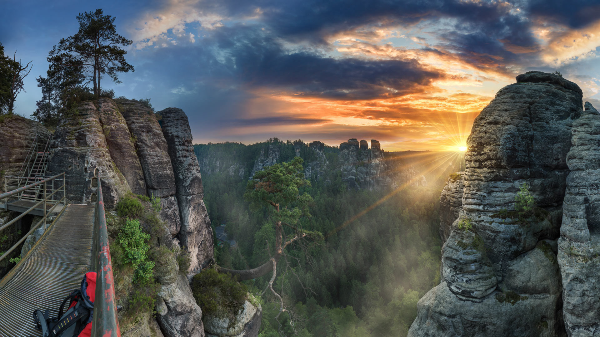 Czechia (Czech Republic), Elbe Sandstone Mountains, Natural wonders, Picturesque hiking, 1920x1080 Full HD Desktop