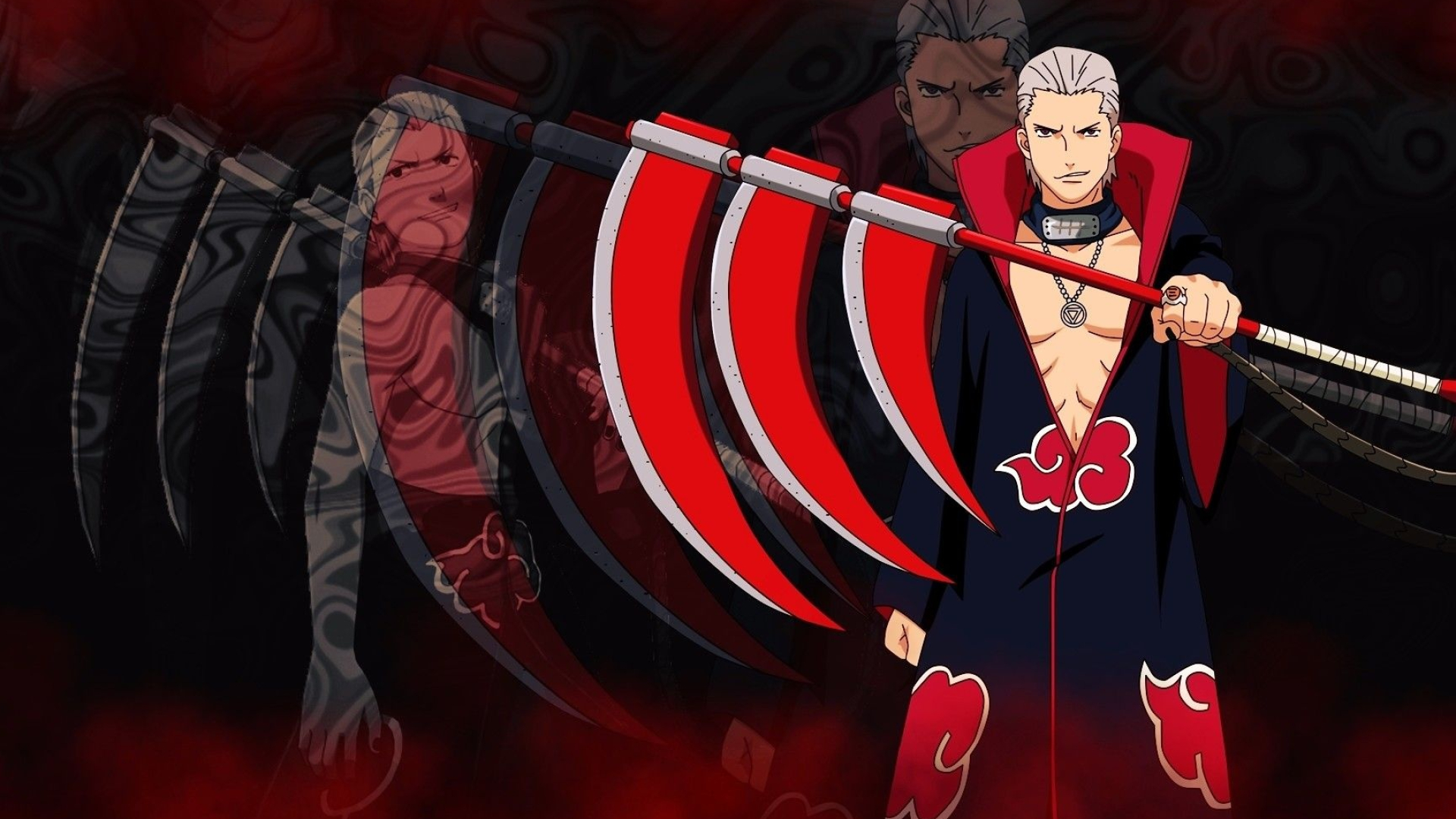 Hidan Akatsuki wallpapers, Dark creativity, Akatsuki background, Anime artistry, 1920x1080 Full HD Desktop