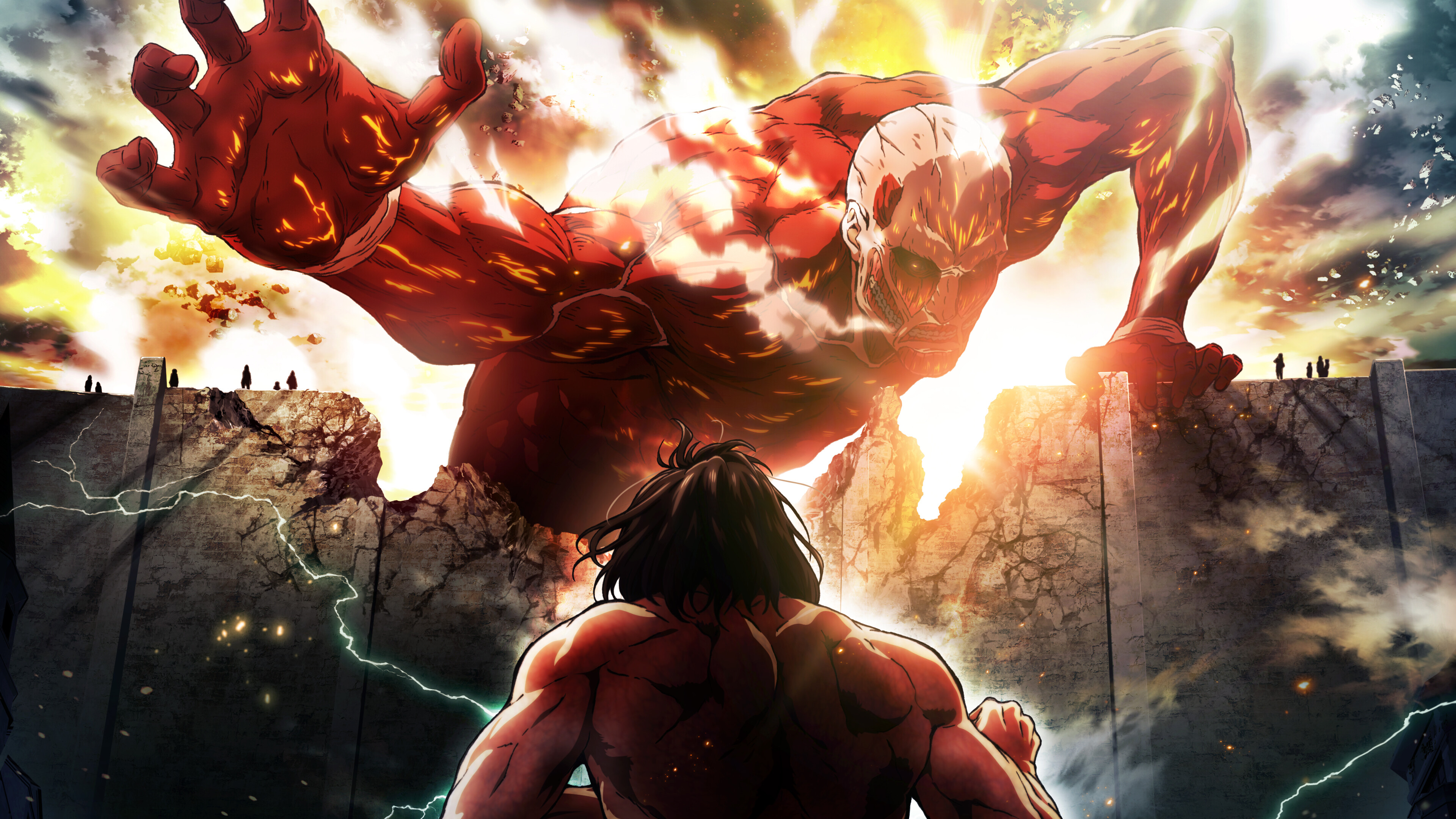 The Colossal Titan, Attack on Titan: The Final Season Wallpaper, 3840x2160 4K Desktop