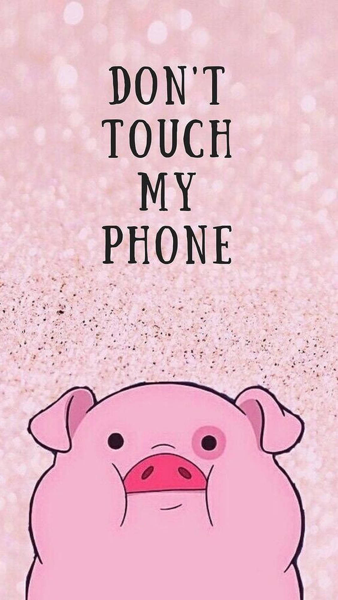 Pig, Don't Touch My Phone Wallpaper, 1090x1920 HD Phone