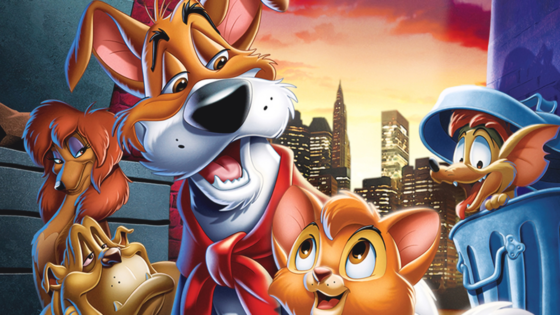 Oliver and Company, Movie fan art, Artistic tribute, Captivating visuals, 1920x1080 Full HD Desktop