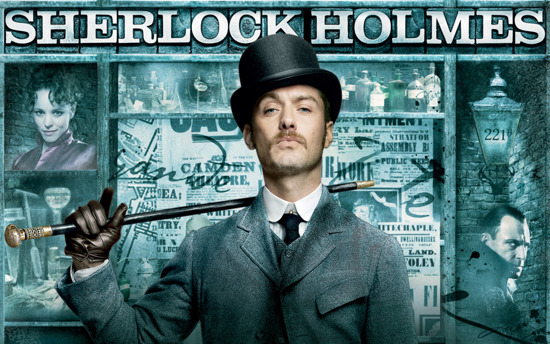 Movies, Sherlock Holmes, Jude Law, Movie posters, 1920x1200 HD Desktop