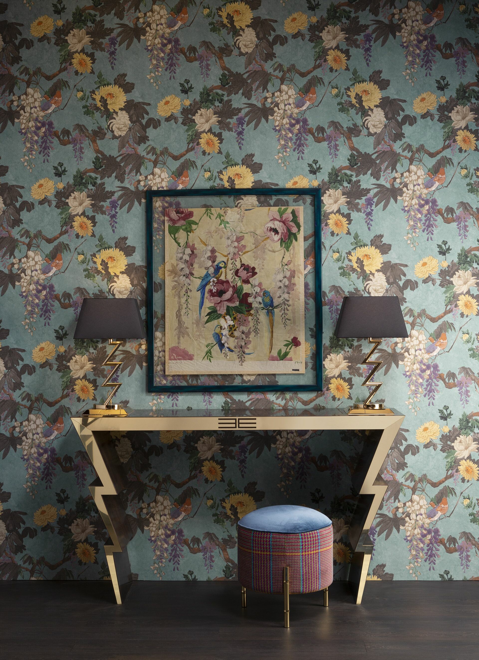 Etro, Damask Wallpaper, Colorful, 1920x2650 HD Phone