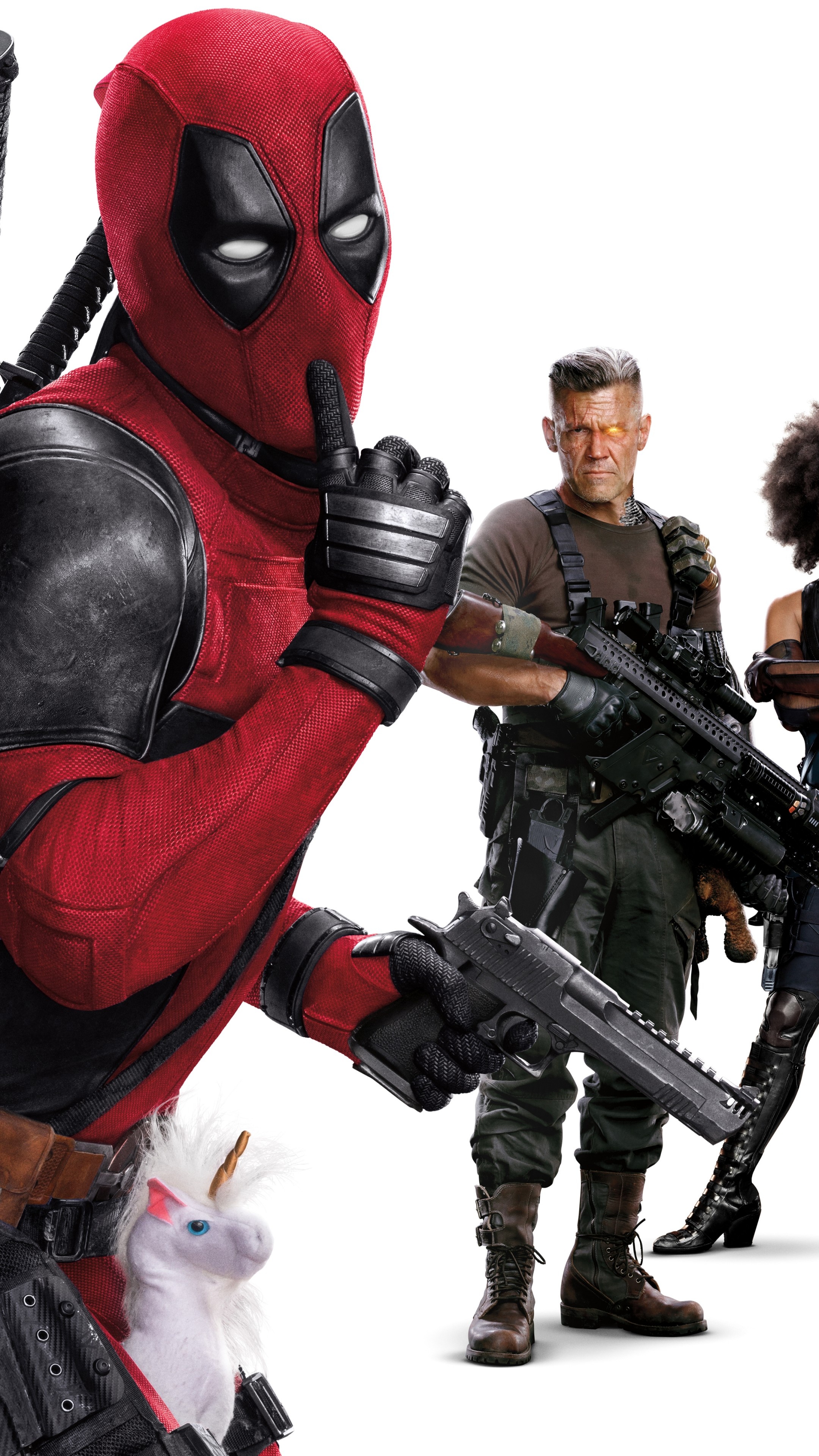 Deadpool 2, Movies, Zazie Beetz, Ryan Reynolds, 2160x3840 4K Phone