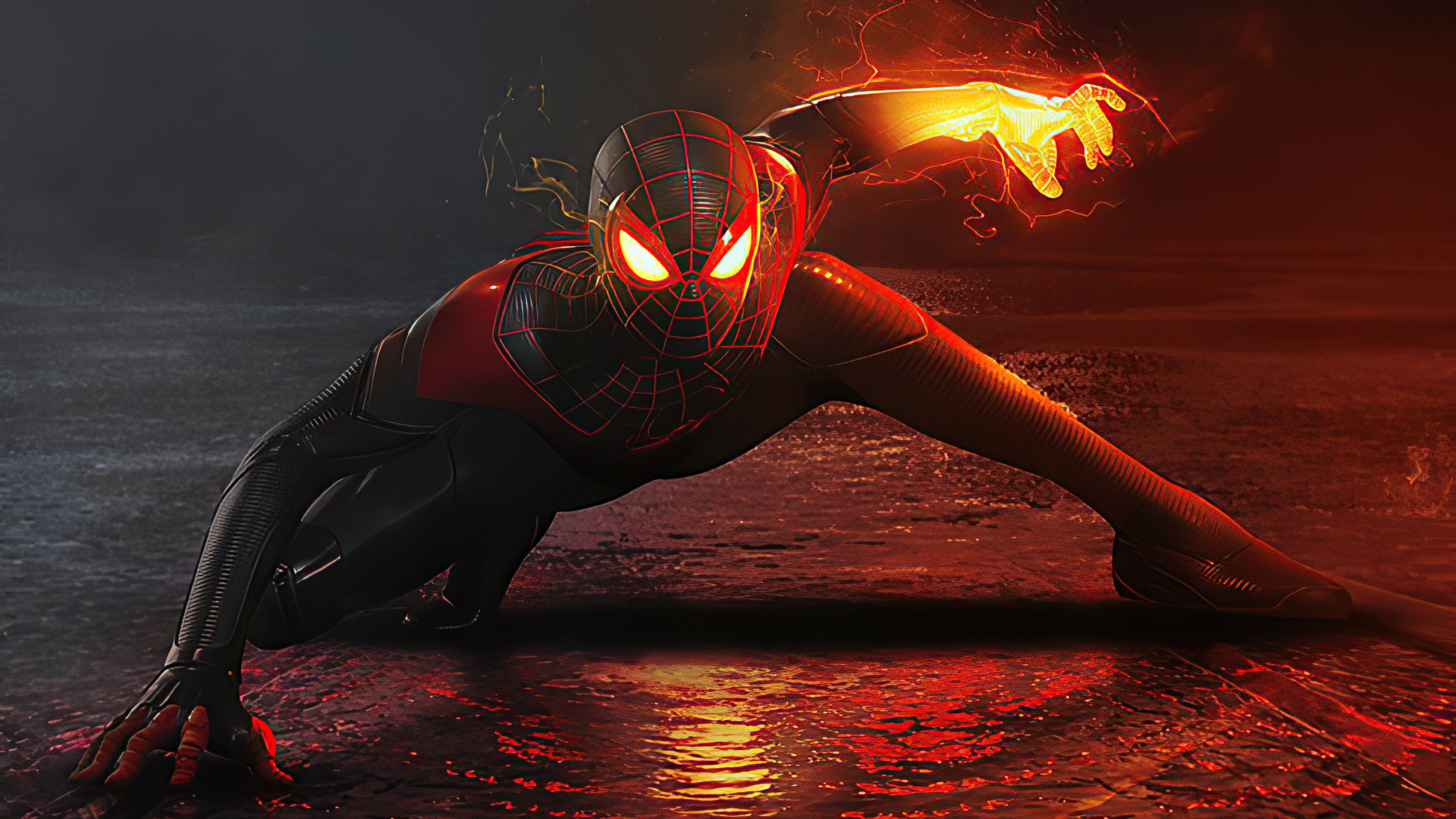 2020 Black Spider-Man, Artwork, Laptop wallpapers, Full HD, 3200x1800 HD Desktop