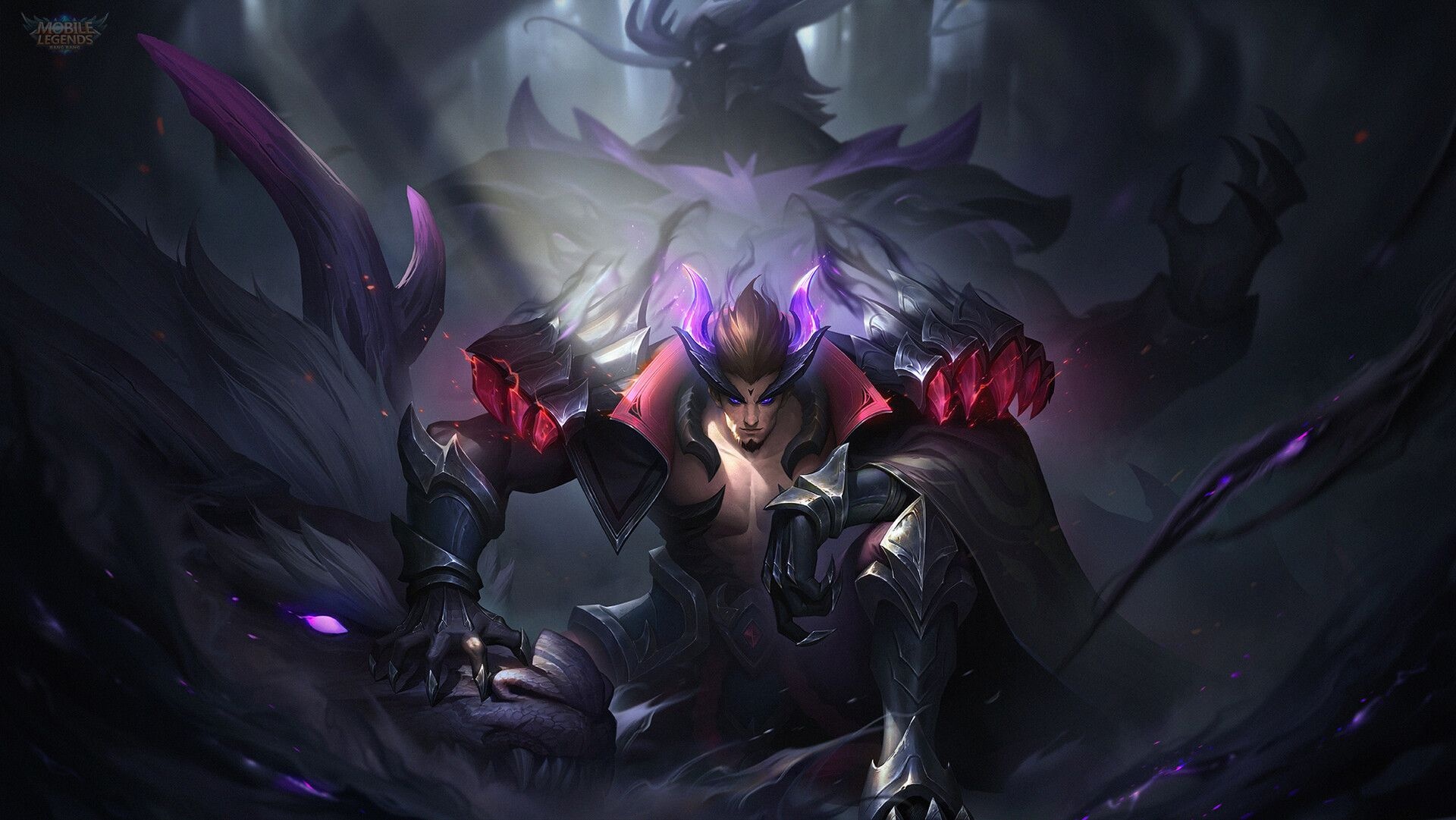 Yu Zhong, Black Dragon shadow, Mobile Legends Bang Bang, HD Desktop wallpaper