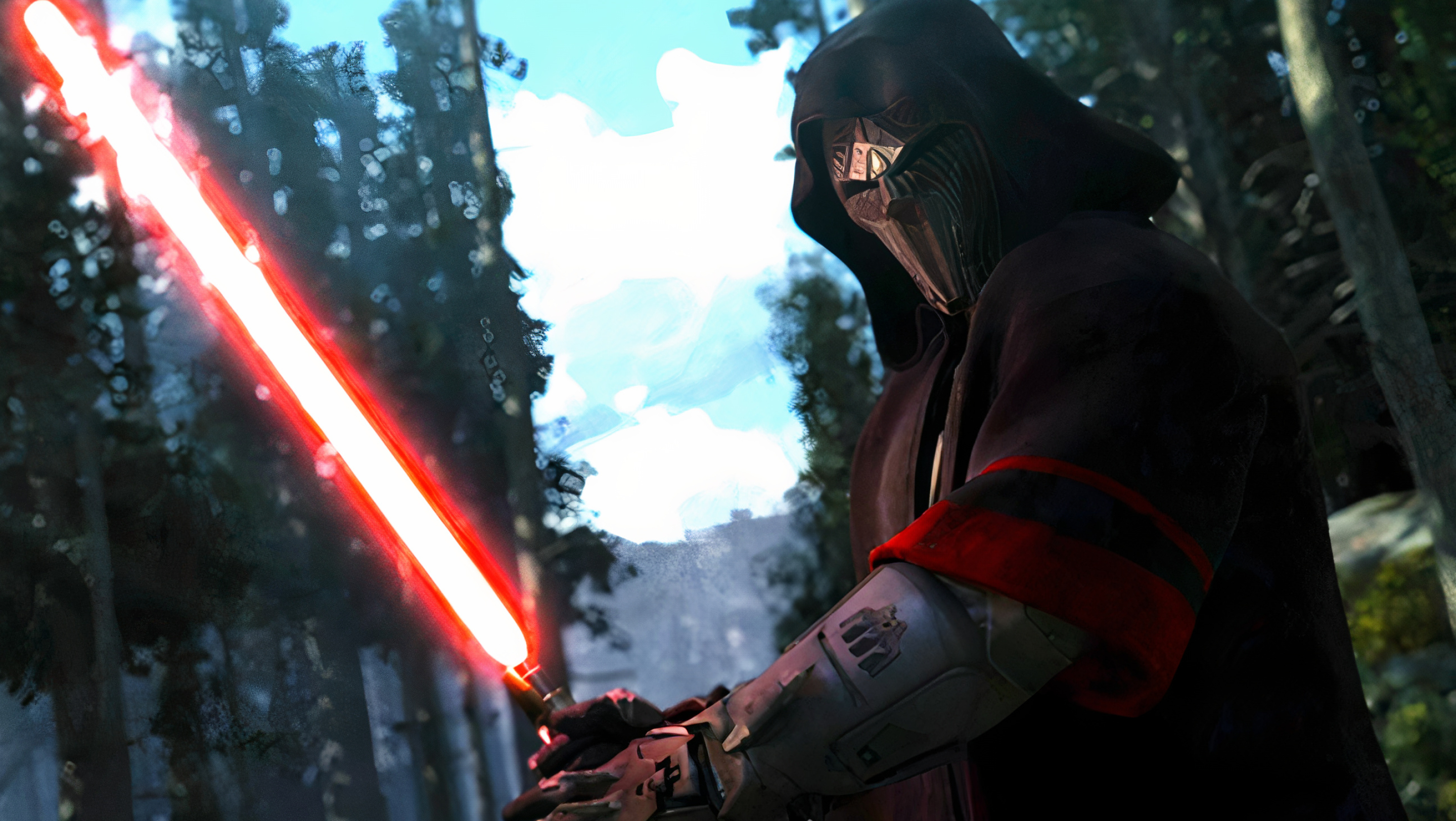 Sith Acolyte, Sith warrior, Dark side influence, Stellar characters, 2880x1630 HD Desktop