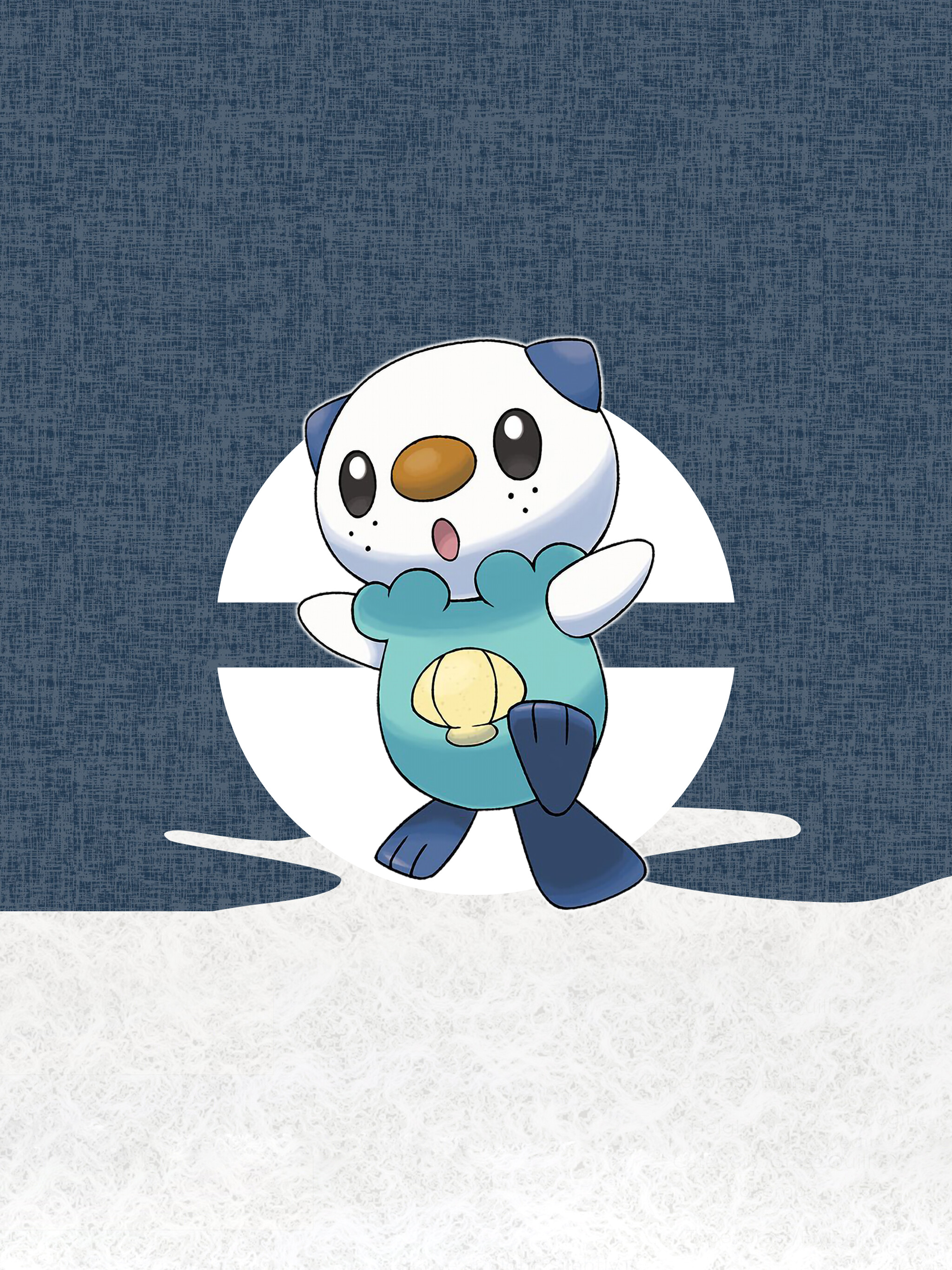Pokemon Legends: Arceus Oshawott wallpaper, Cat with monocle, Playful design, Digital artwork, 2050x2740 HD Phone