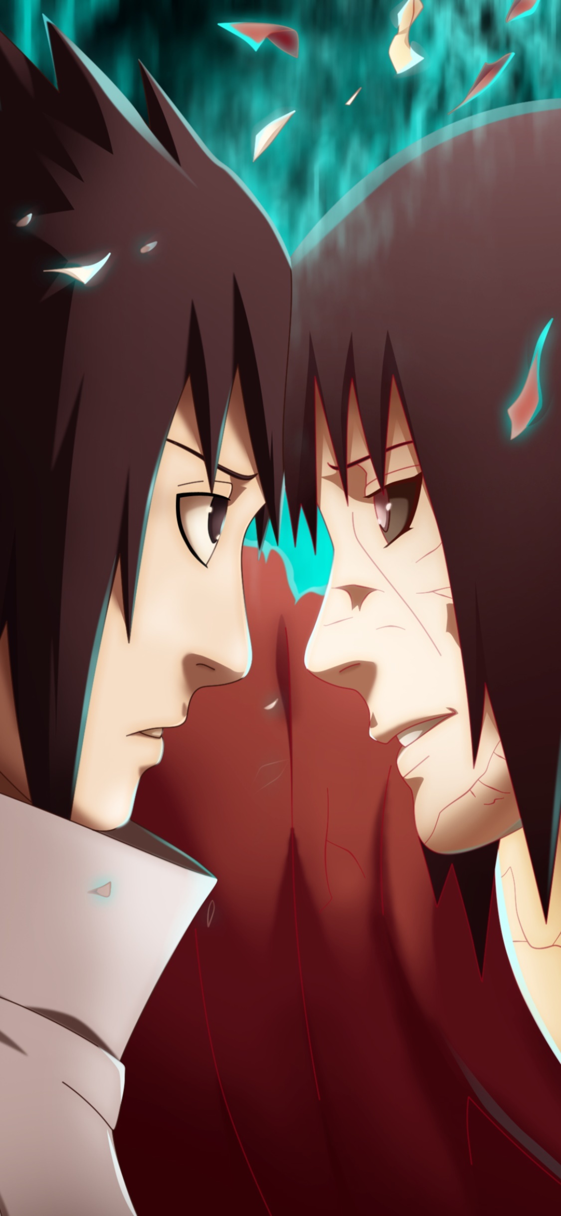 Sasuke Uchiha, Edo Tensei Itachi Uchiha, Naruto Shippuden, HD Phone wallpaper