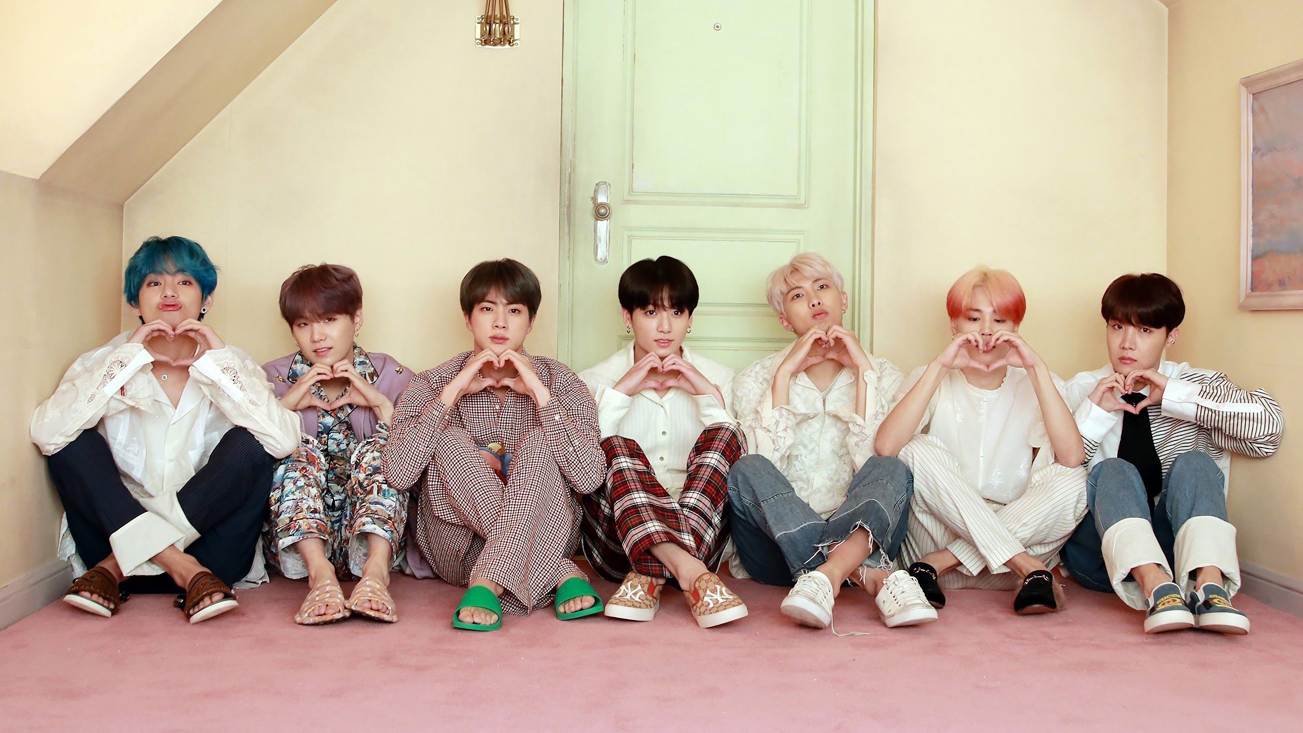 BTS, Cute Laptop Wallpaper, 2560x1440 HD Desktop