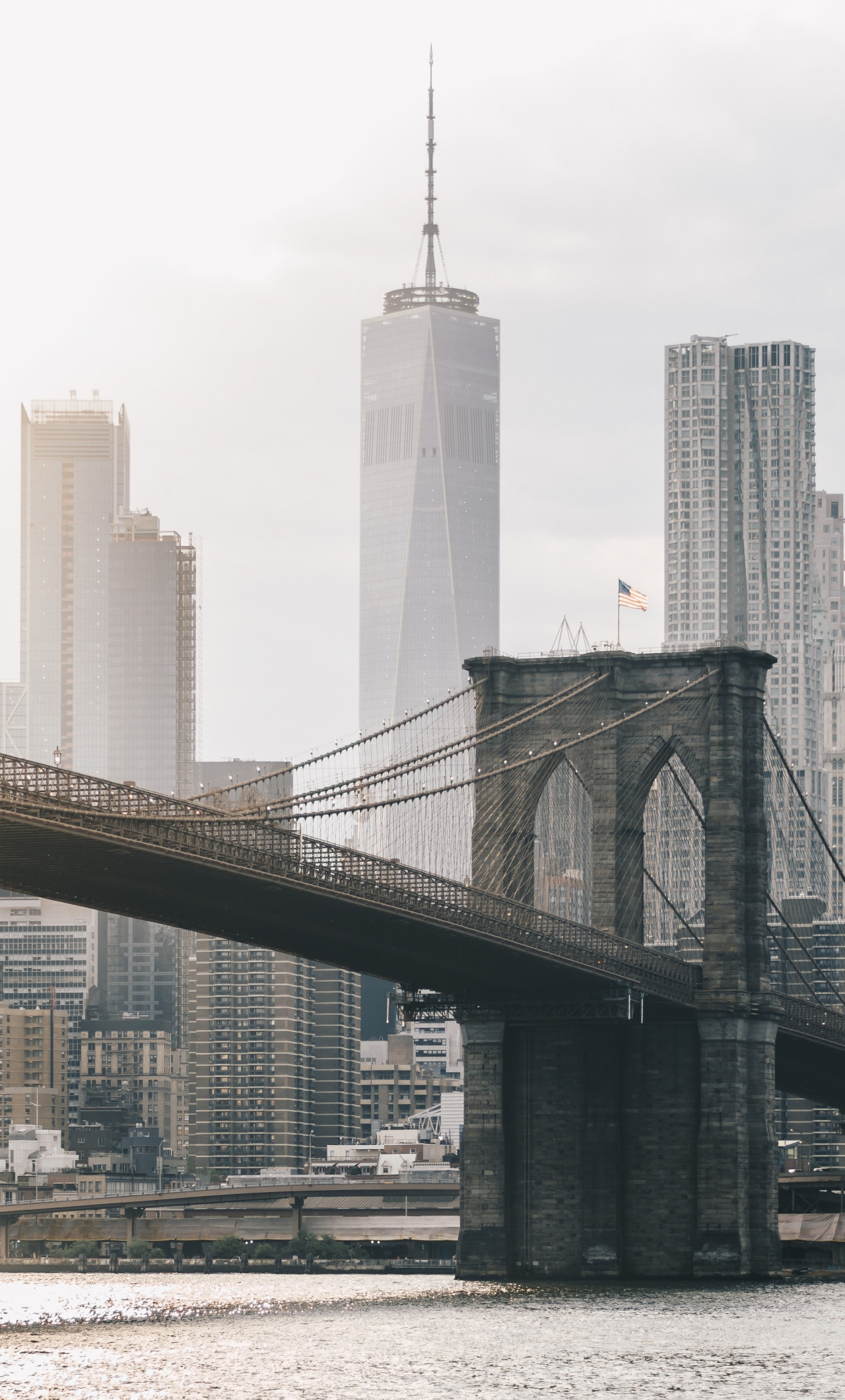 Brooklyn Bridge, City wallpaper, iPhone 6 plus, HD image, 1280x2120 HD Phone