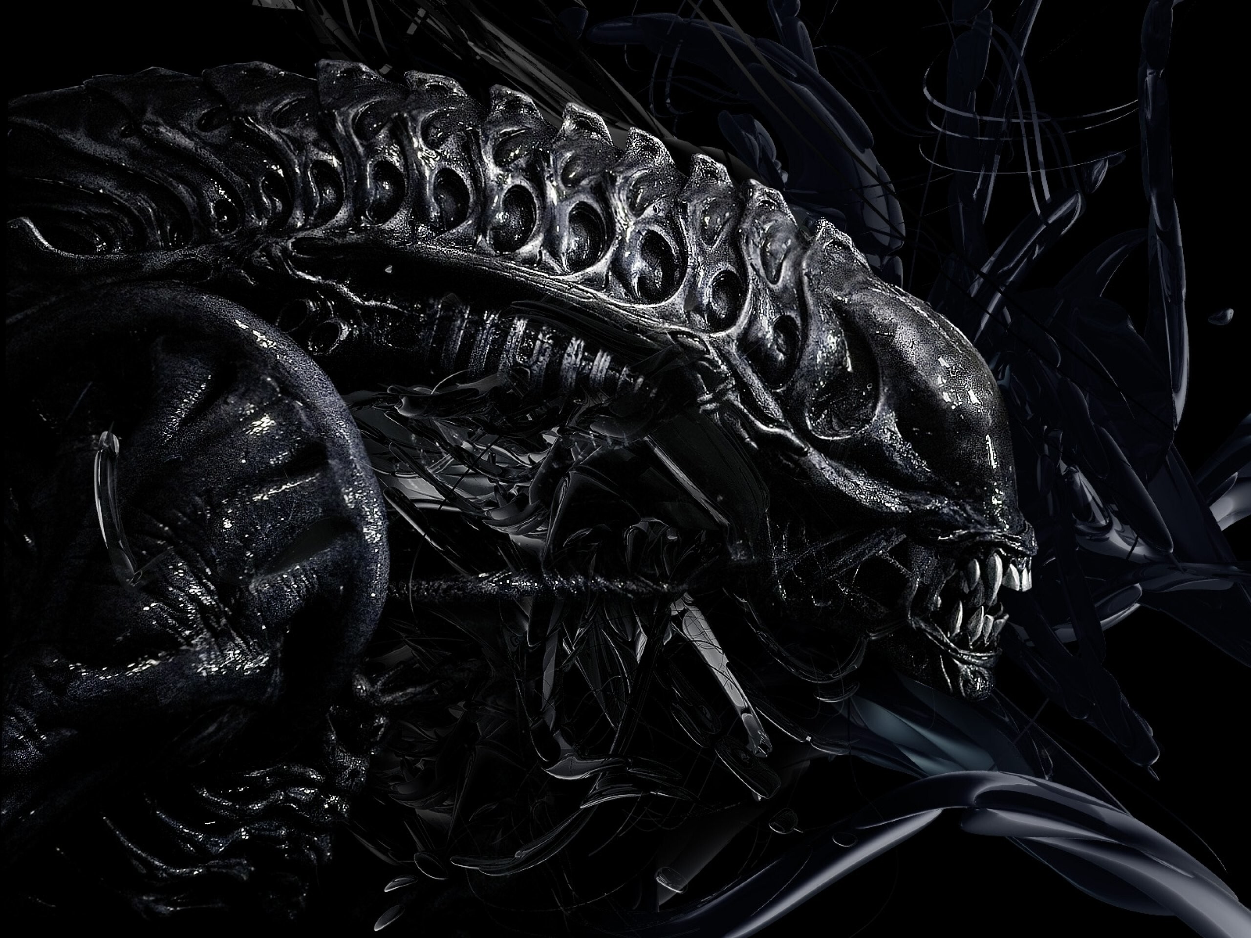 H.R. Giger, Giger-inspired wallpapers, Twisted and macabre, Surreal ambiance, 2560x1920 HD Desktop