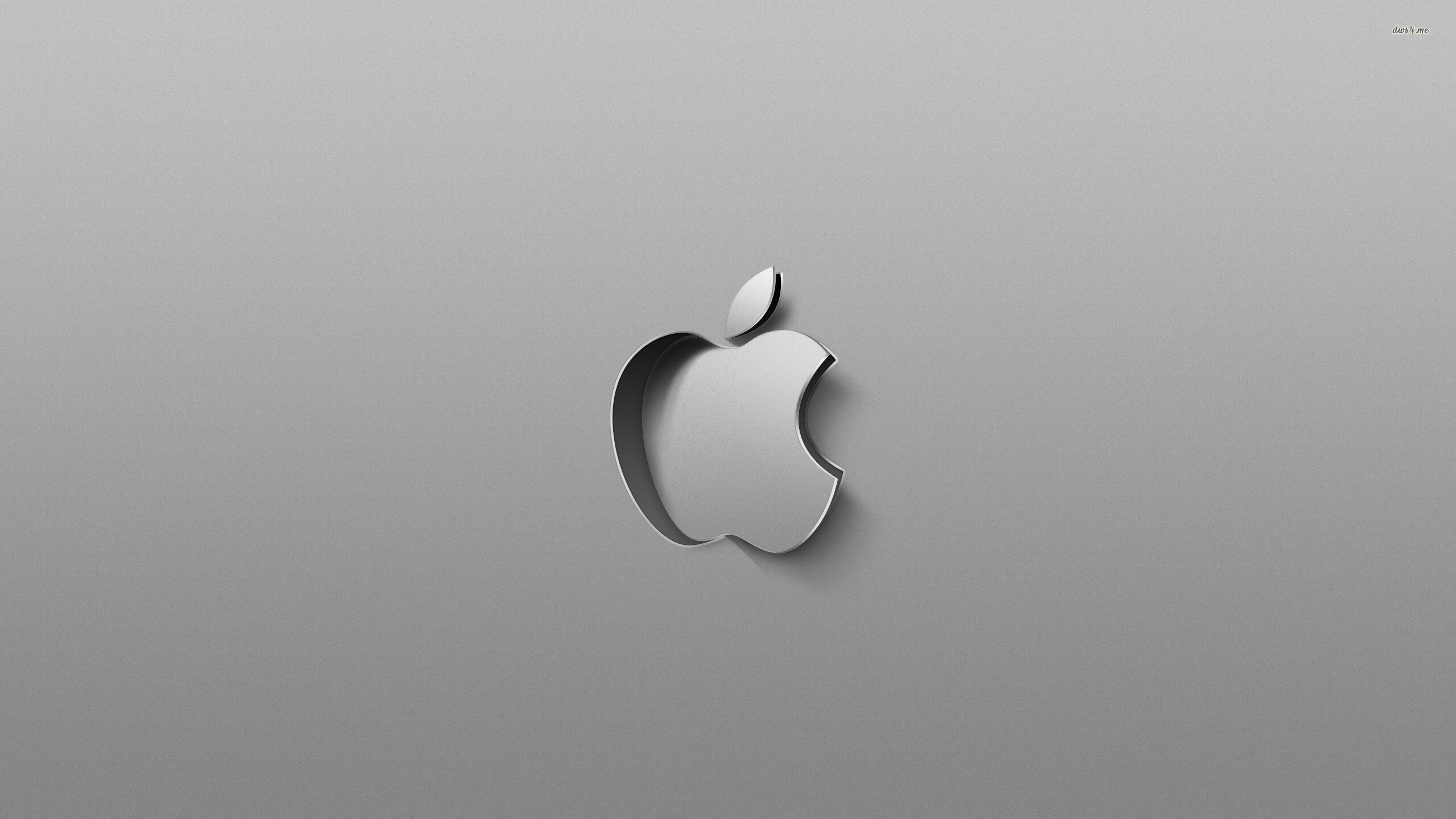 Gray Apple Logo, Subtle backgrounds, Neutral color palette, 2560x1440 HD Desktop