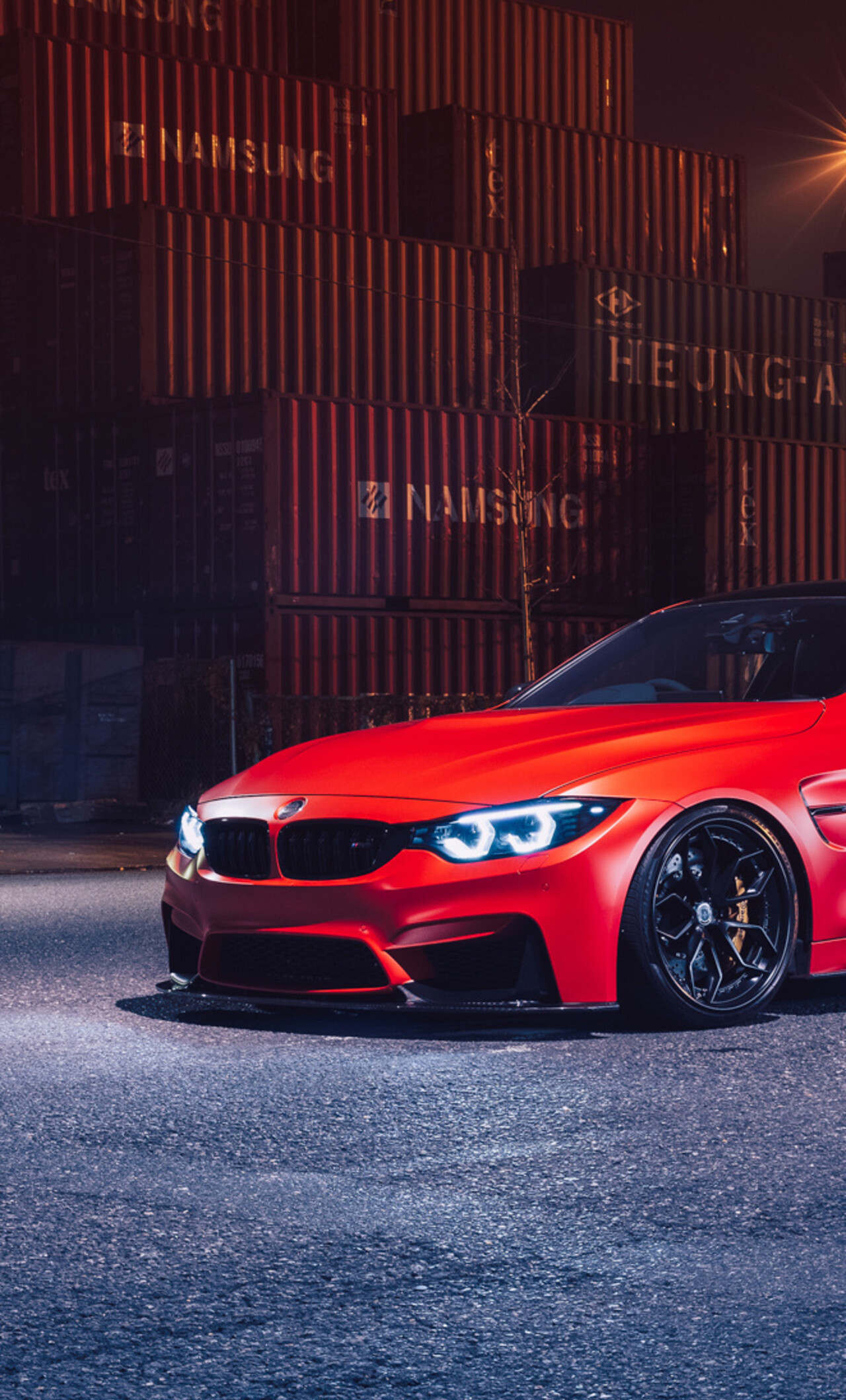 Red BMW M4, iPhone 6, 1280x2120 HD Phone