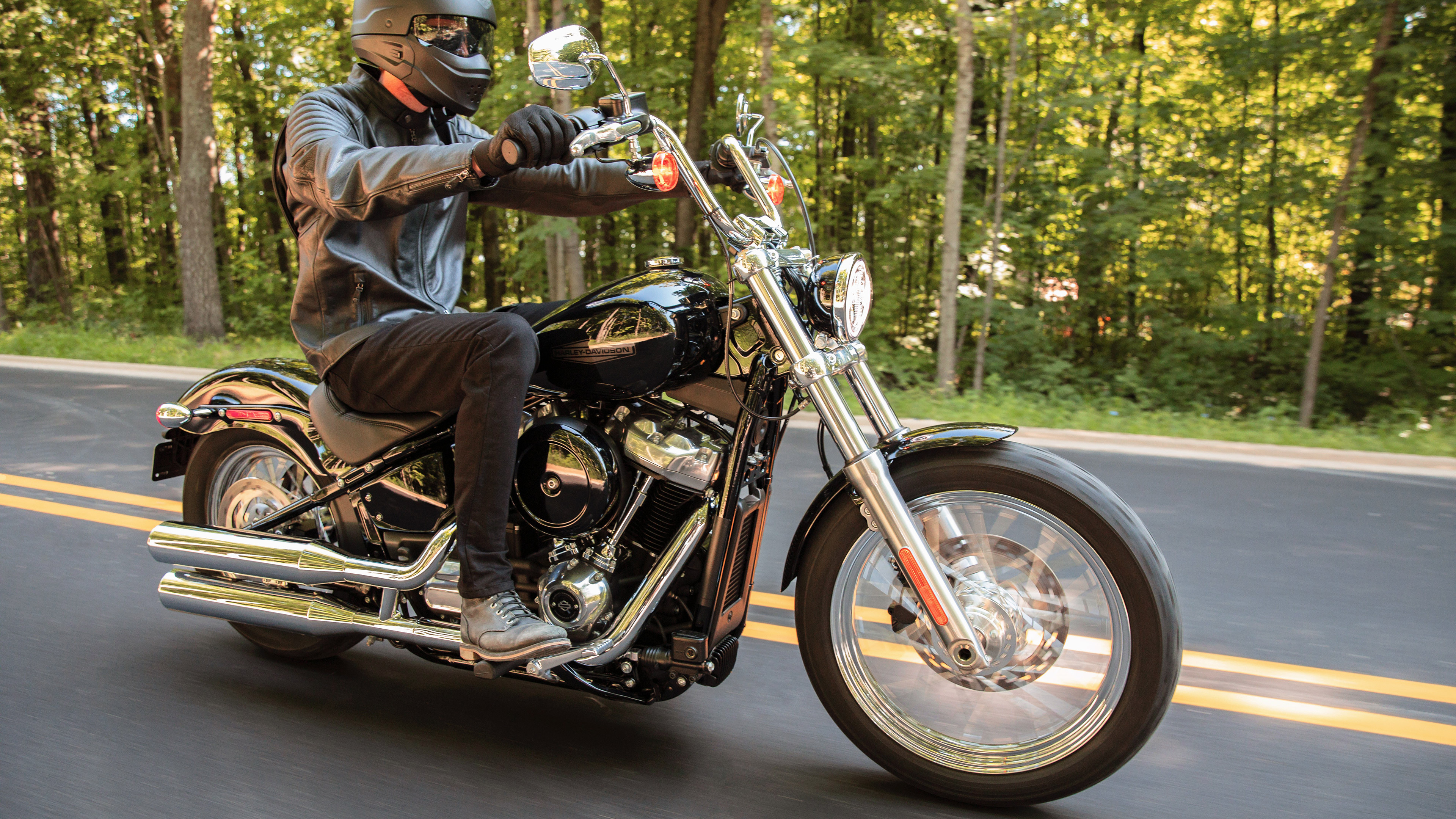 Harley-Davidson Softail, Auto expert, Standard model, 2020 edition, 3840x2160 4K Desktop