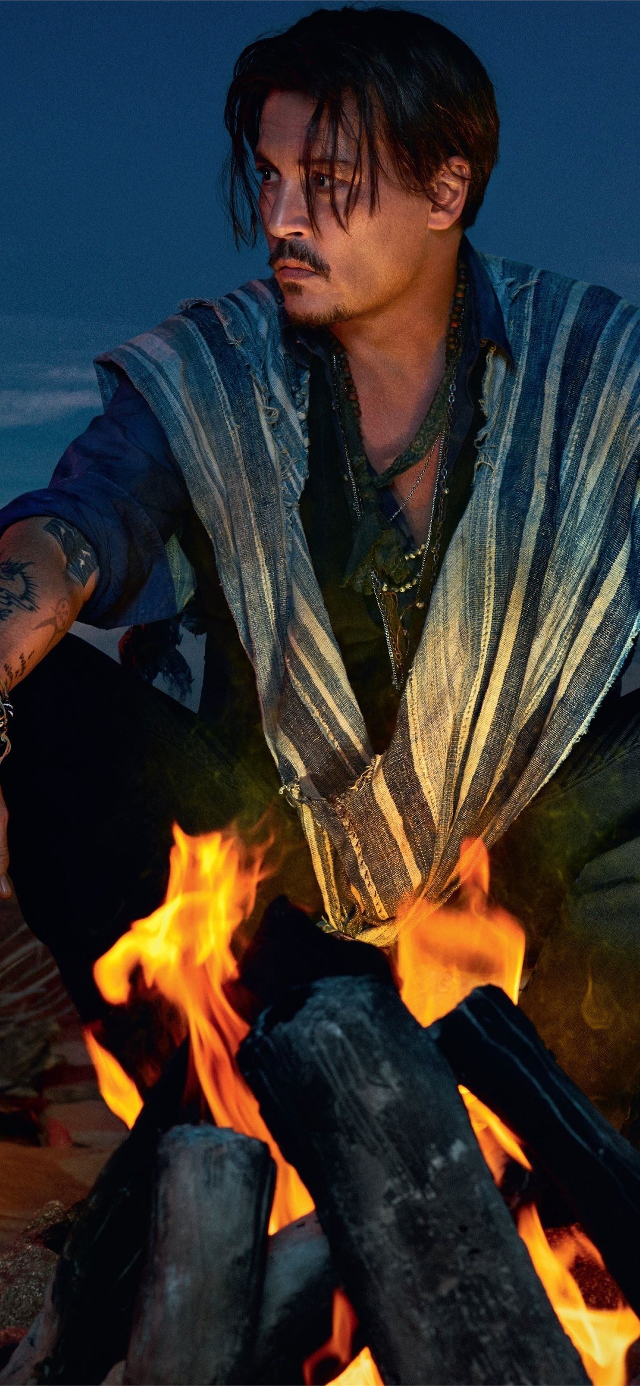 Dior Sauvage Parfum, Johnny Depp Wallpaper, 1290x2780 HD Phone
