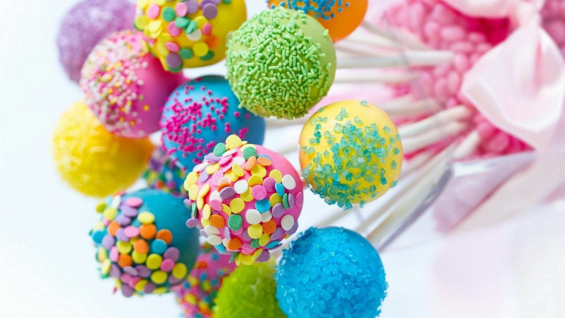 Vibrant sweets collection, Colorful dessert confections, Eye-catching sugar treats, Luscious indulgence, 1920x1080 Full HD Desktop