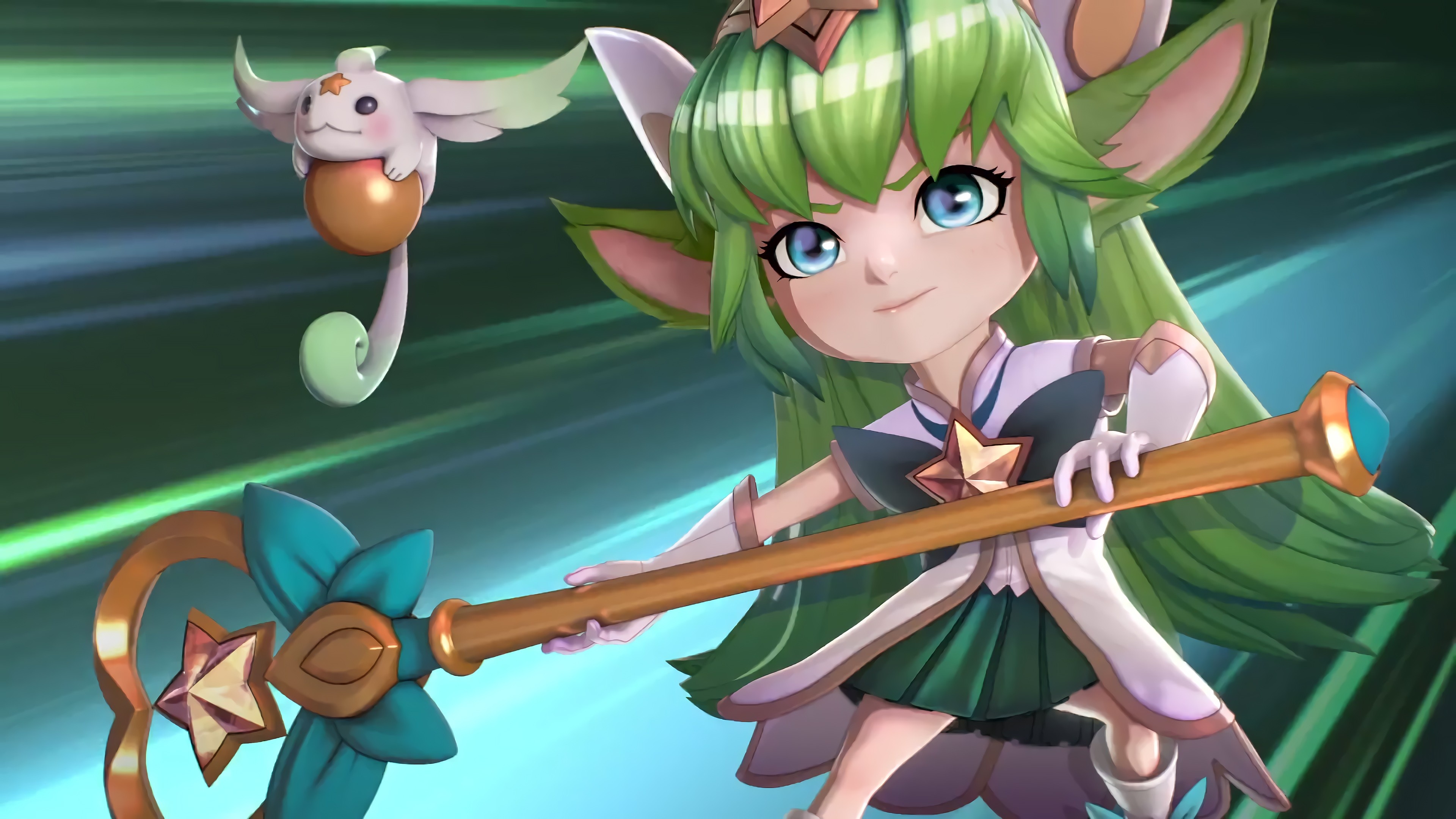 Chibi League of Legends, Star Guardian Lulu, Acute, 3840x2160 4K Desktop