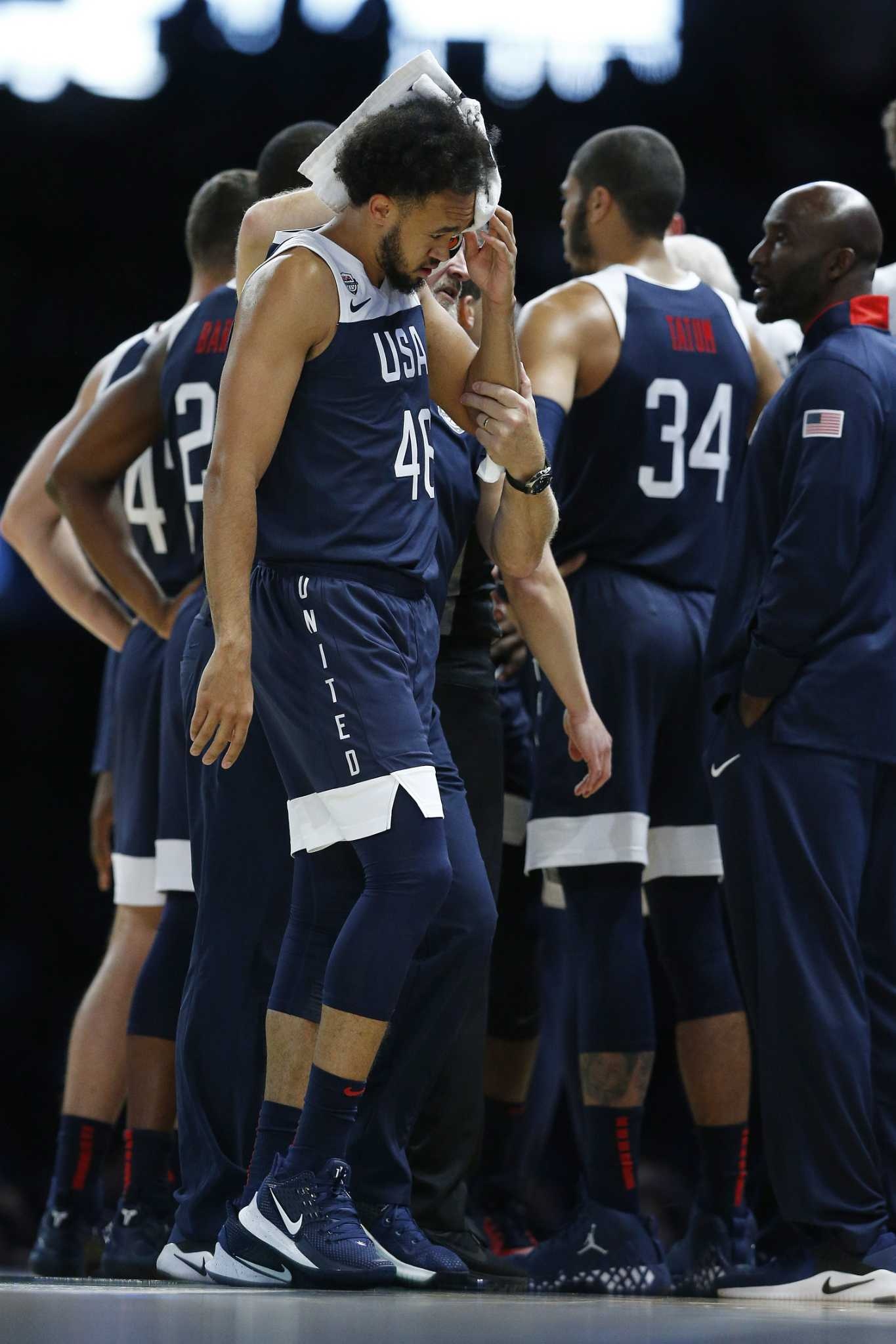 Derrick White, Head injury, Loss to Australia, Spurs, 1370x2050 HD Phone