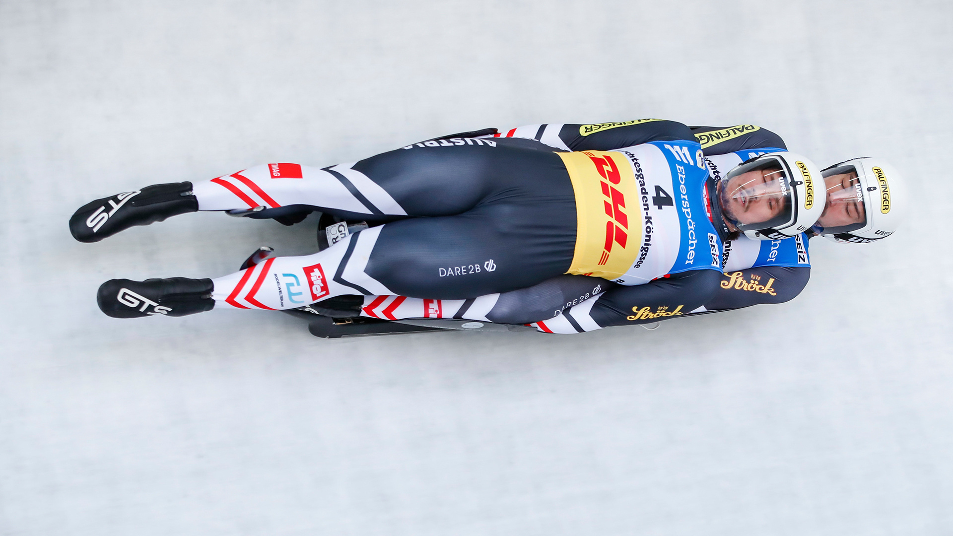 Luge, Strong Olympic rehearsal, Austria, Olympia Eiskanal, 1920x1080 Full HD Desktop