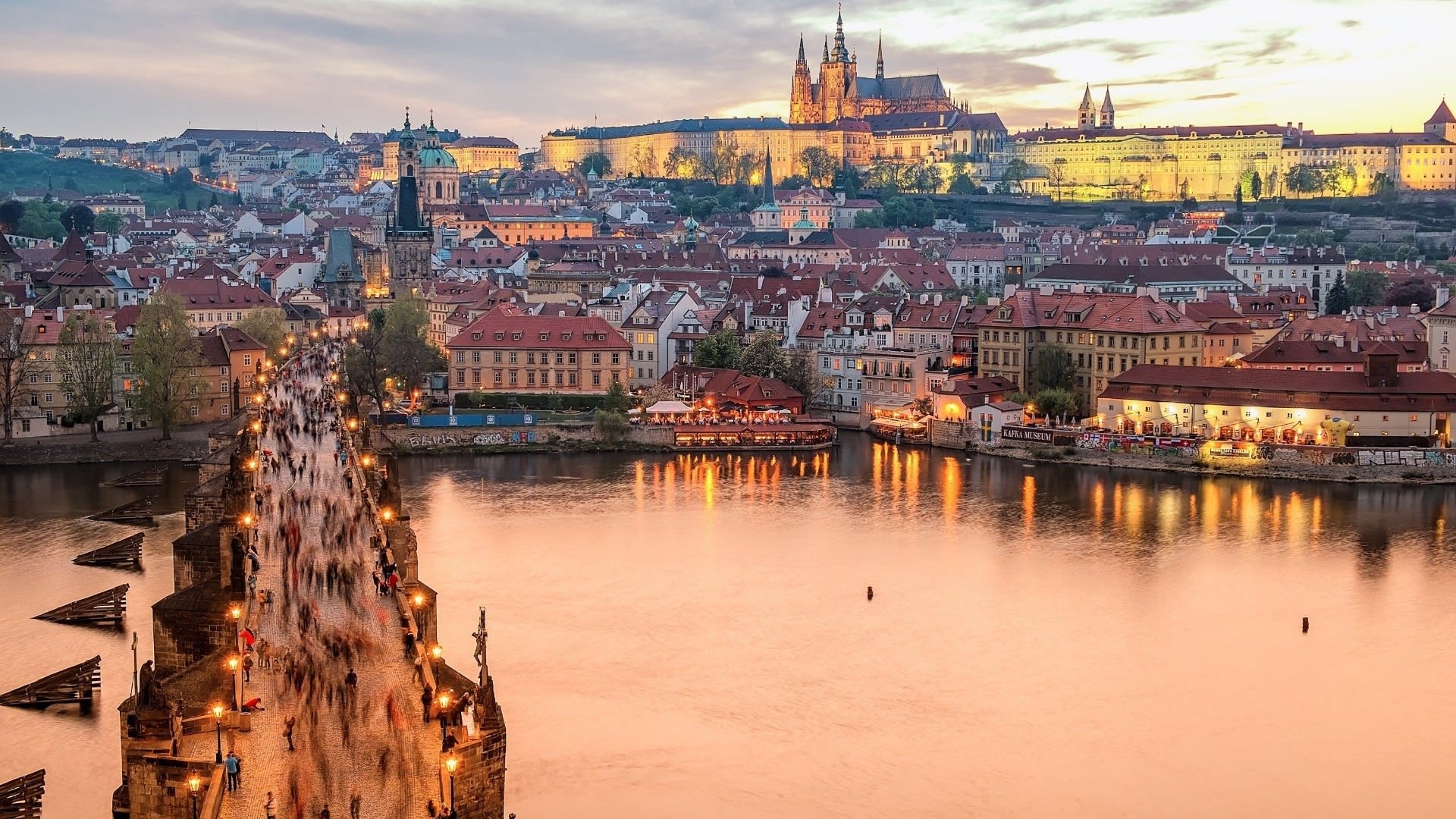 Home office, Travel destination, Inspiring city, Prague's work-life balance, 1920x1080 Full HD Desktop