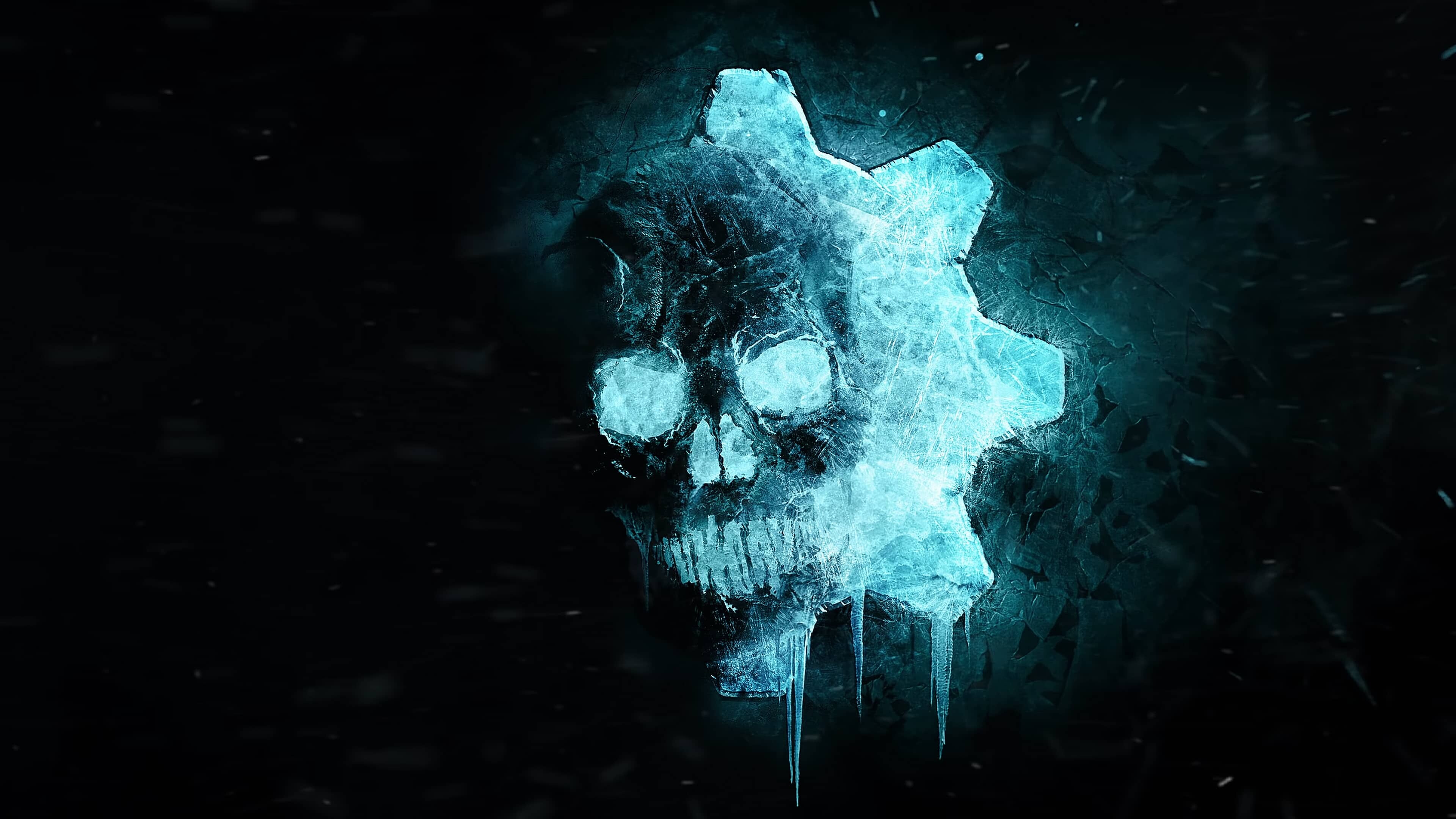 Gears of War 5 logo, UHD 4K wallpaper, Iconic emblem, Legendary franchise, 3840x2160 4K Desktop