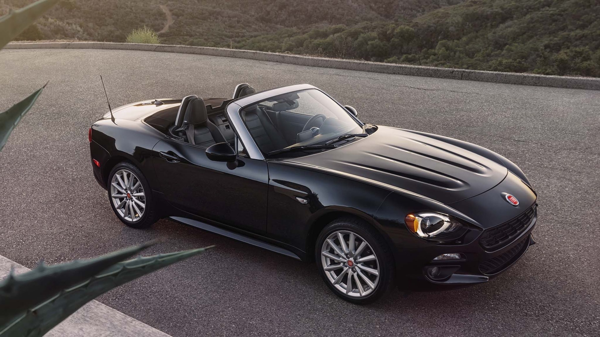 Fiat 124 Spider, Lusso convertible, Top-down driving, Italian craftsmanship, 1920x1080 Full HD Desktop