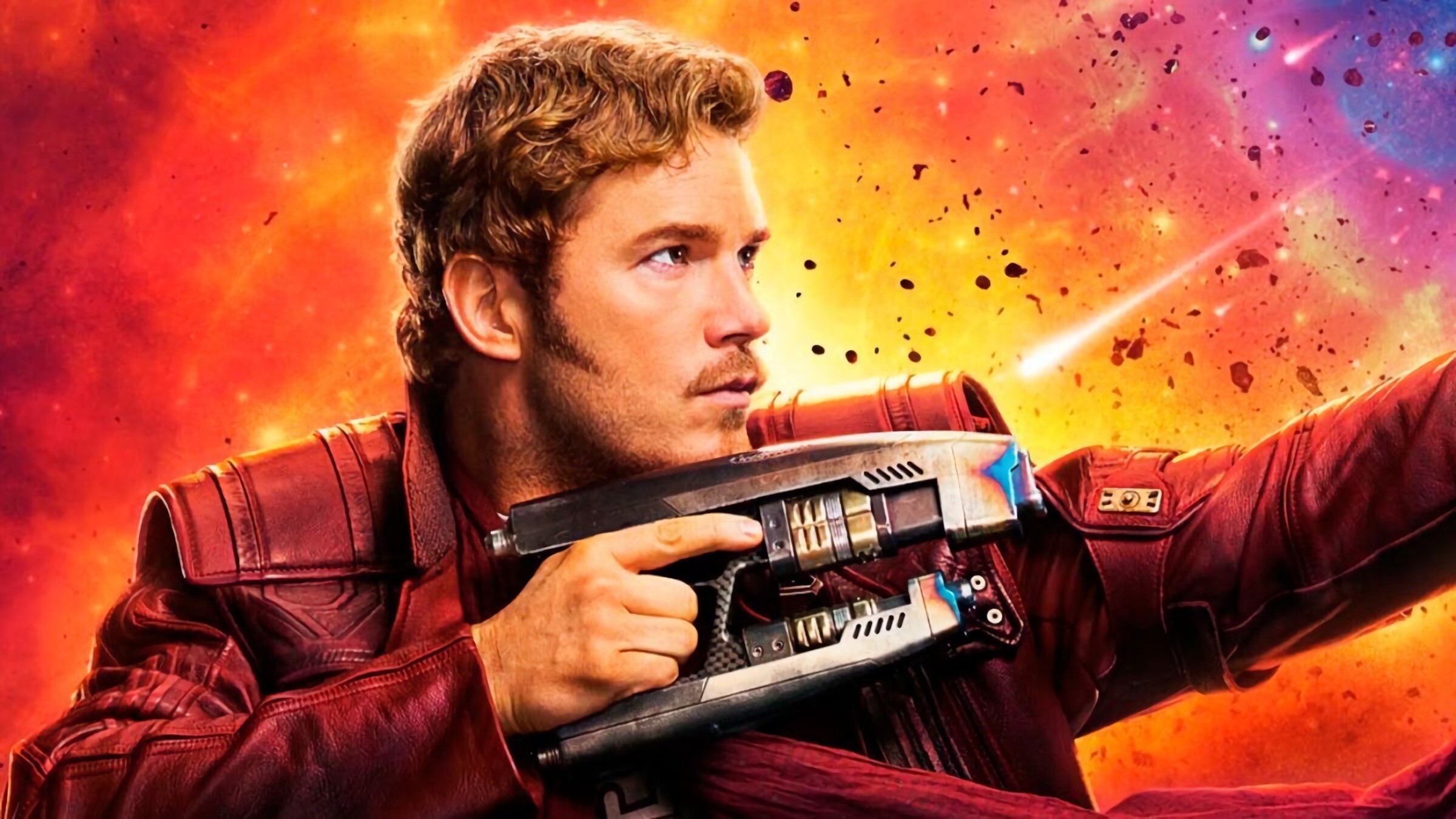 Chris Pratt (Guardians Of The Galaxy), Charismatic actor, Space adventurer, Beloved character, 2400x1350 HD Desktop