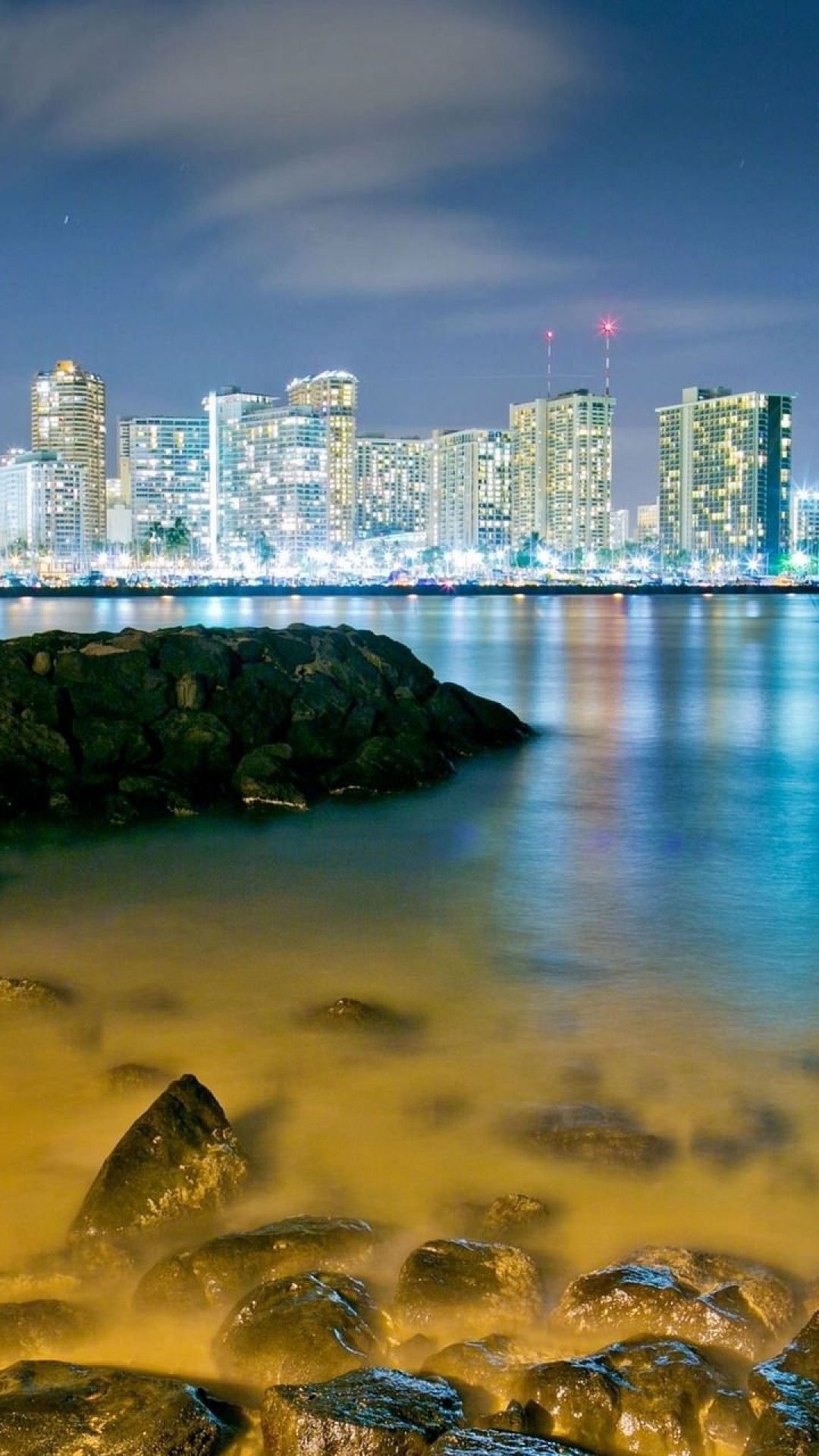 Honolulu iPhone wallpapers, Vibrant cityscape, Ocean views, Exotic destination, 1080x1920 Full HD Phone