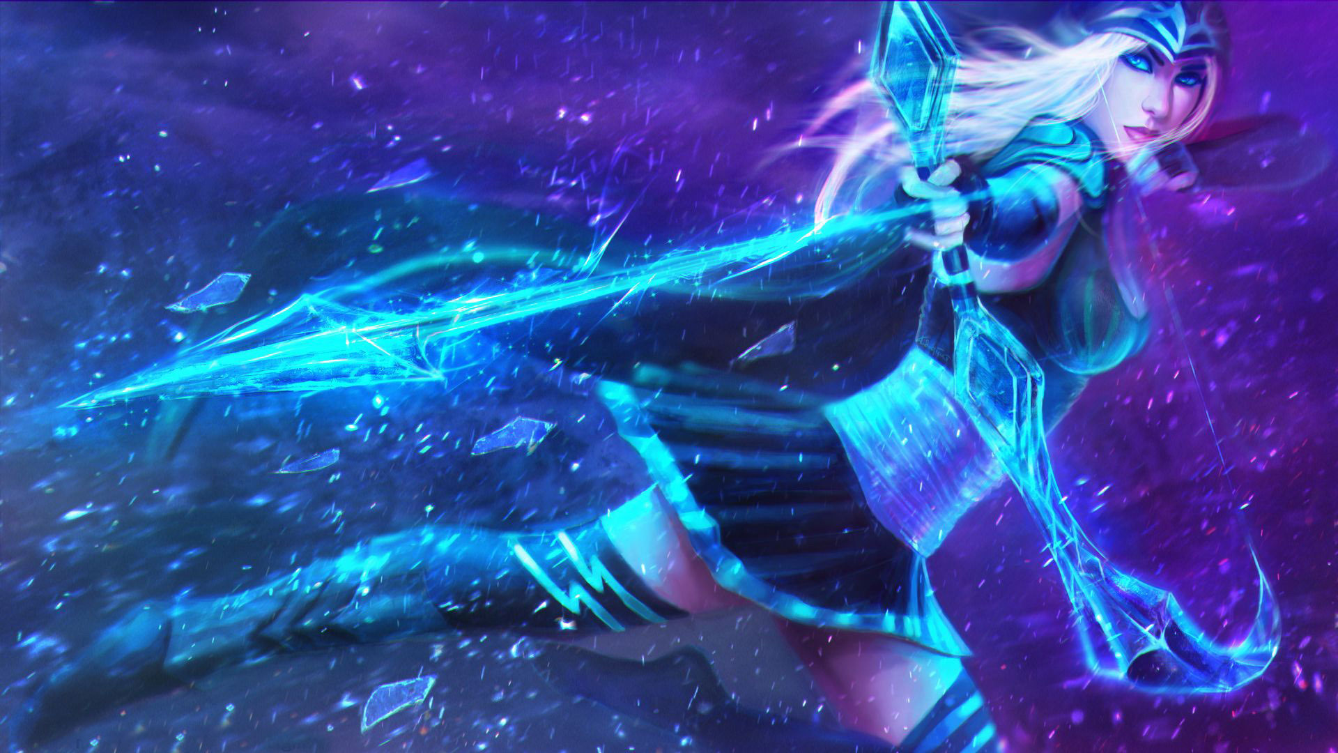 Ashe, League of Legends, High-quality wallpaper, Immersive gaming, 1920x1080 Full HD Desktop