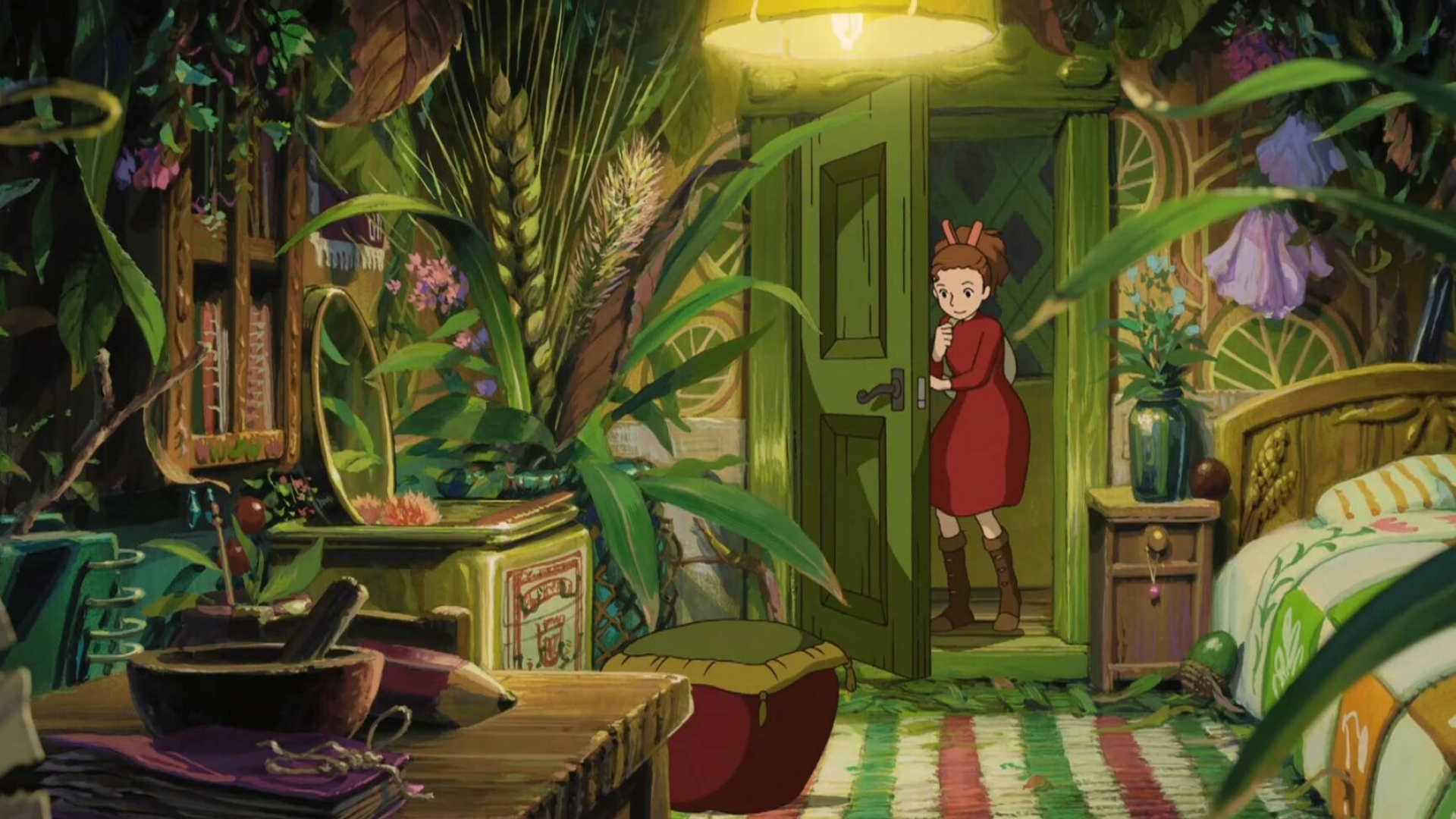 The Secret World of Arrietty, Free download, Spikelets, Doors, 1920x1080 Full HD Desktop